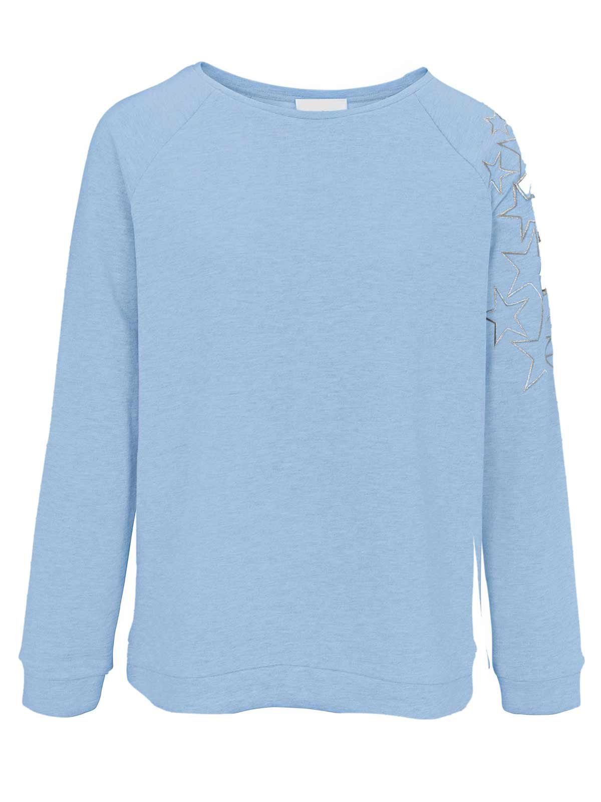 heine Sweatshirt Heine Damen Sweatshirt mit Stickerei, blau
