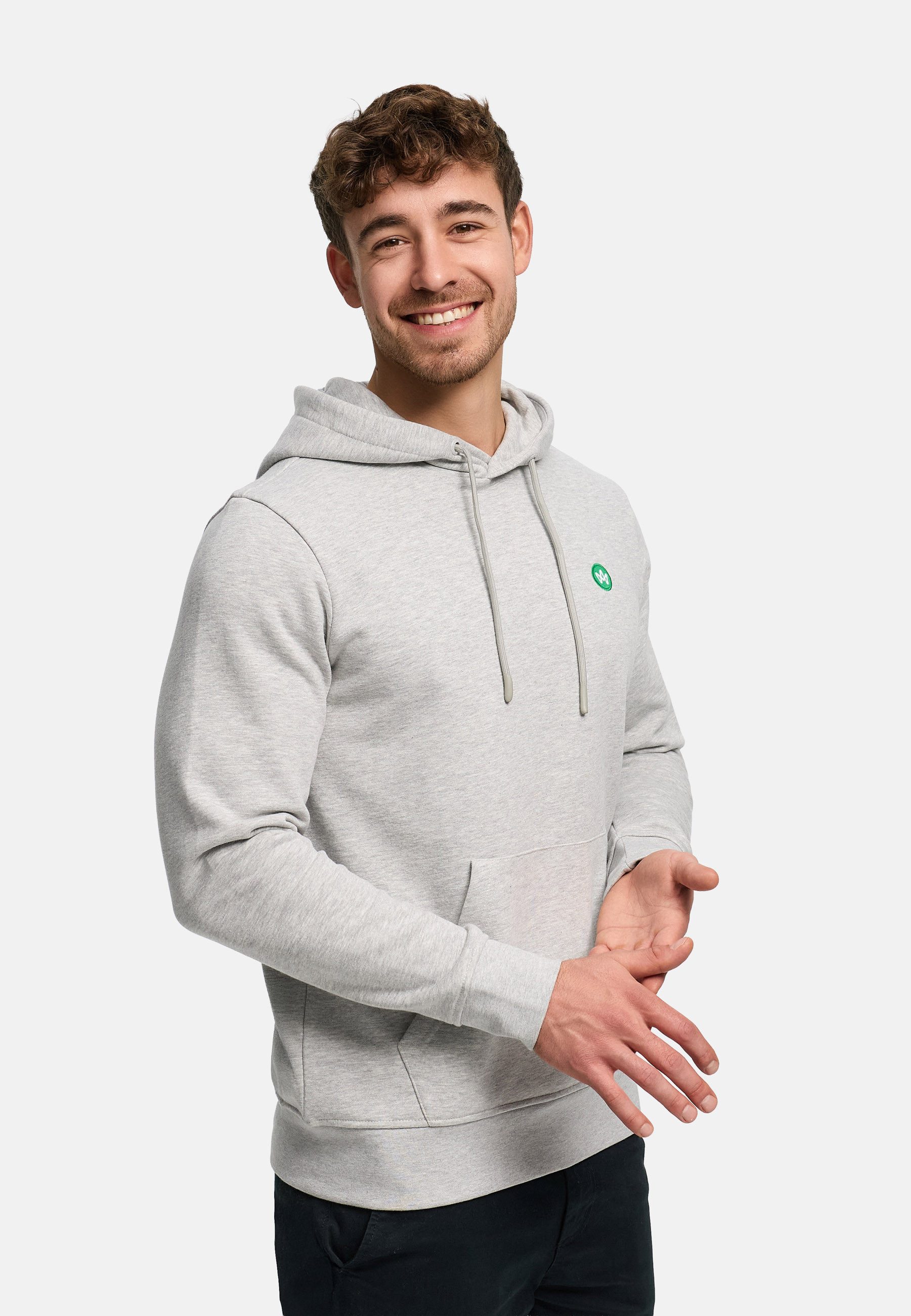 Kronstadt Hoodie Herren KSLars Sweatshirt Kapuze Herrenhoodie (Sweatshirt) Hoodie mit dezentem Logoprint auf der Brust