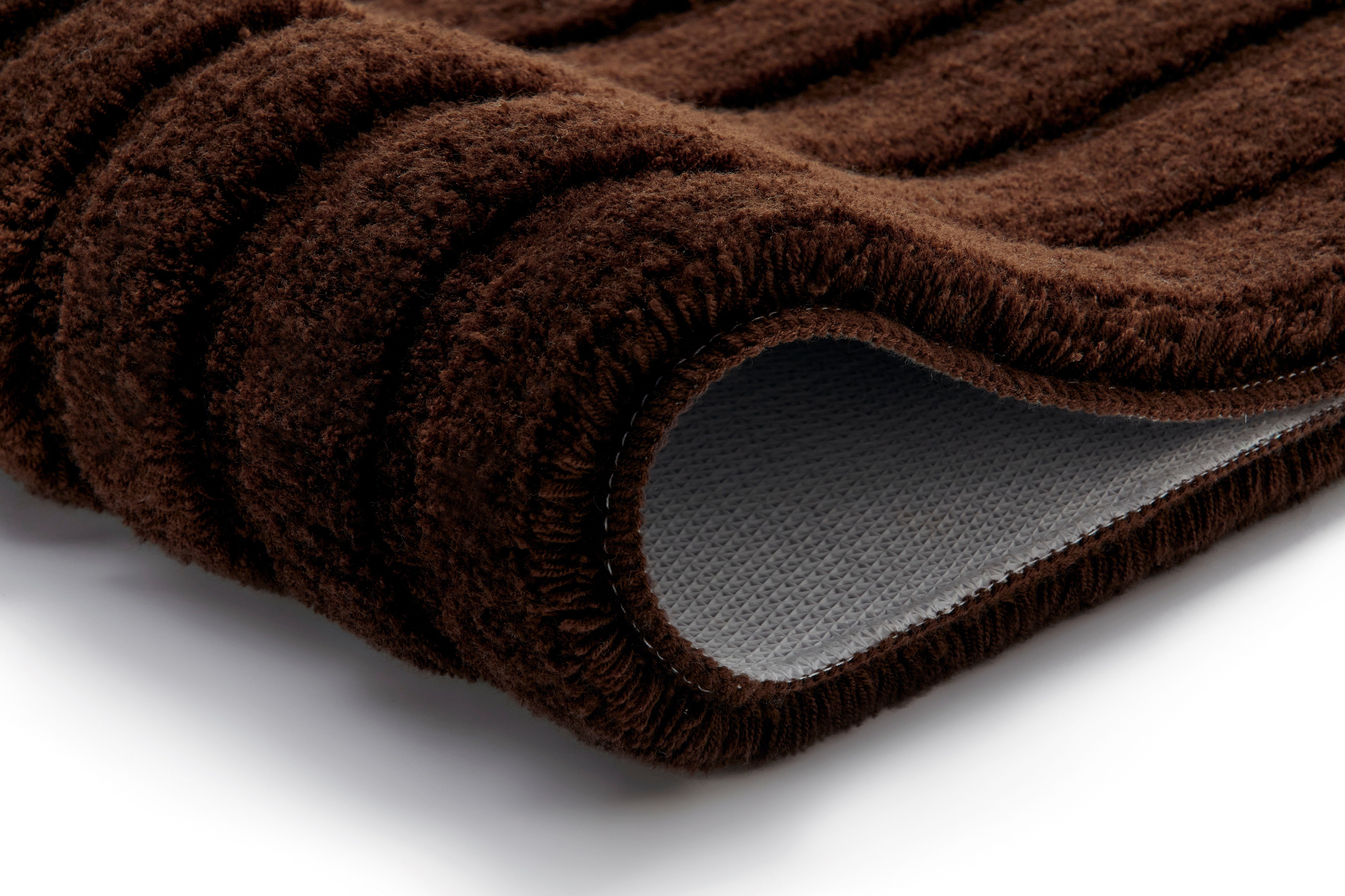 Kleine Wolke Badematte Cord, Höhe 25 mm, rutschhemmend beschichtet, fußbode günstig online kaufen