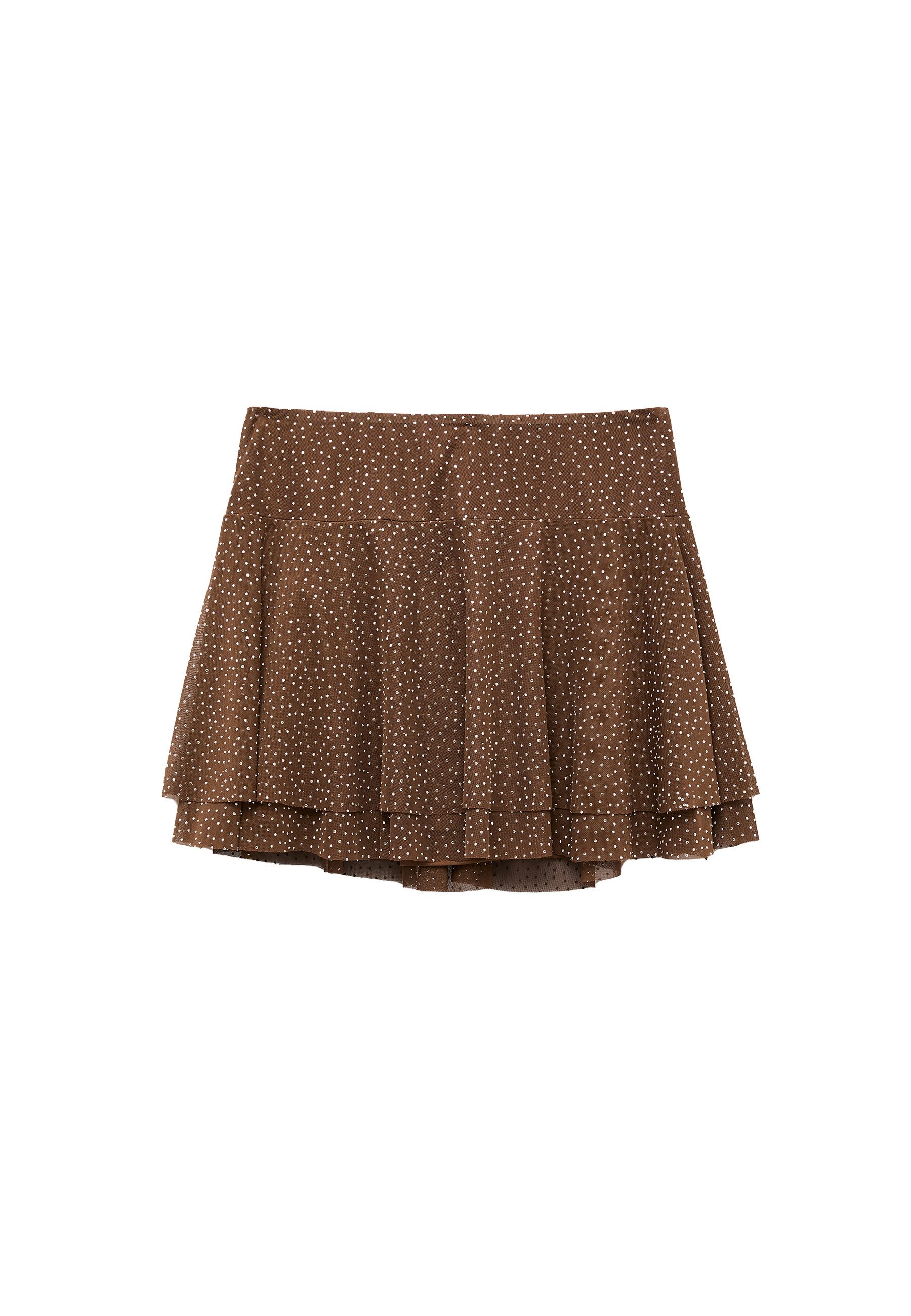 Koton Midirock Koton Tüll Mini Skirt Strassdetails Volants