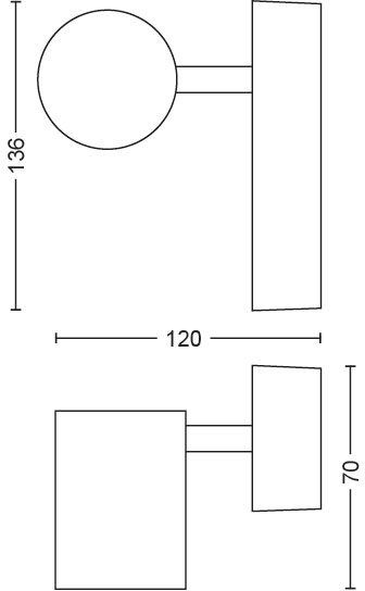 Leuchtmittel Adore, wechselbar, Hue Philips Warmweiß Flutlichtstrahler LED Dimmfunktion,