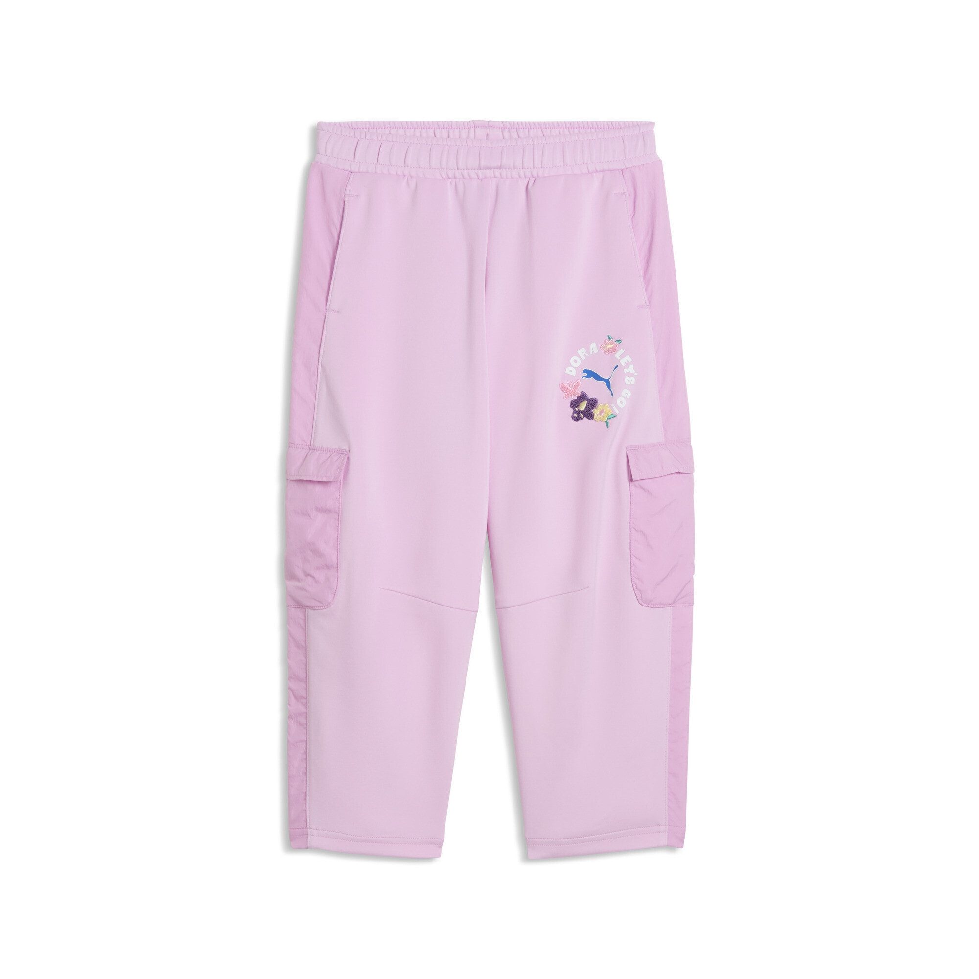PUMA Sporthose PUMA x DORA THE EXPLORER T7 Relaxed Barrel-Hose. Mädchen