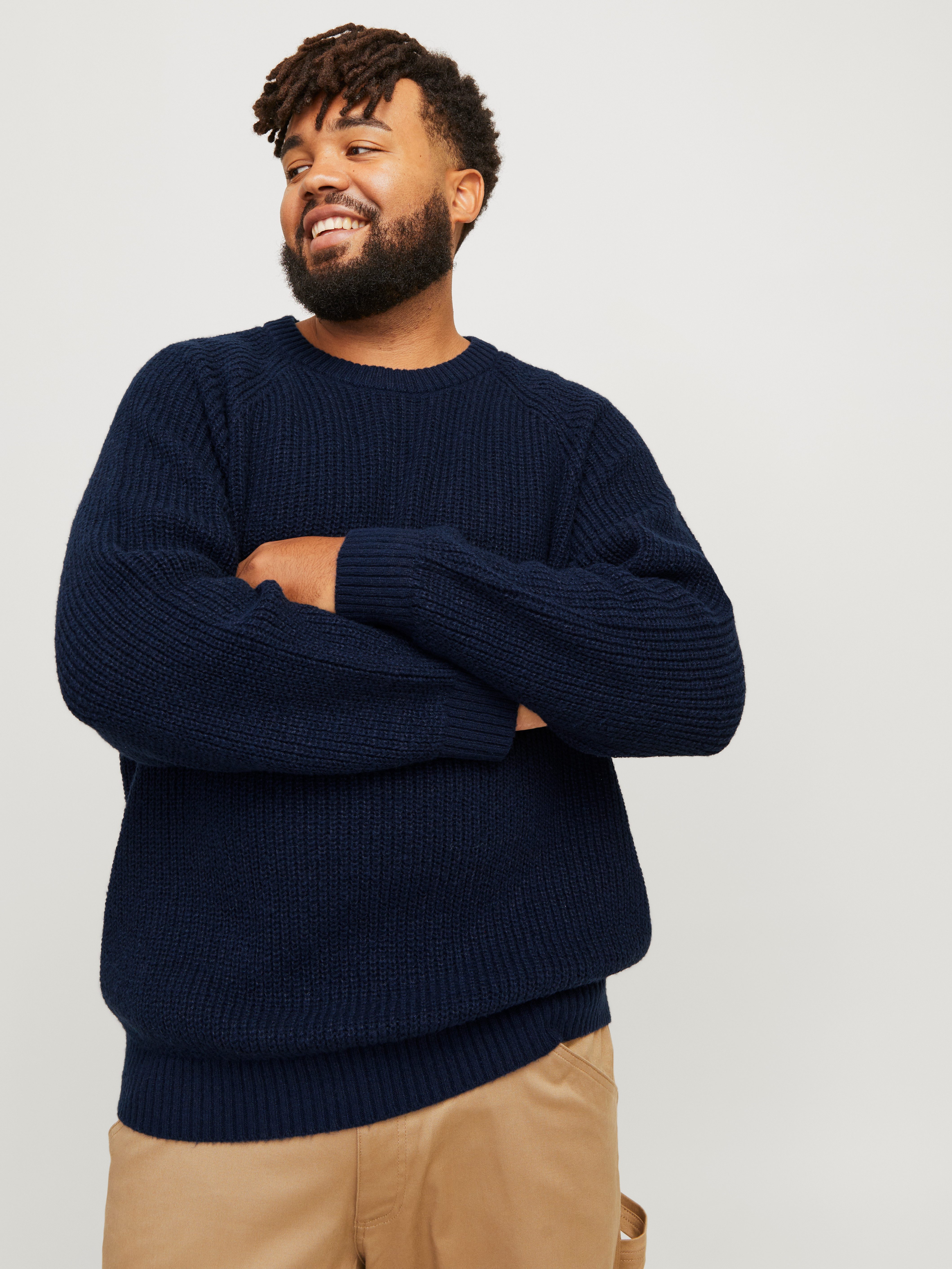 Rundhalspullover JJJONES KNIT CREW NECK PLS