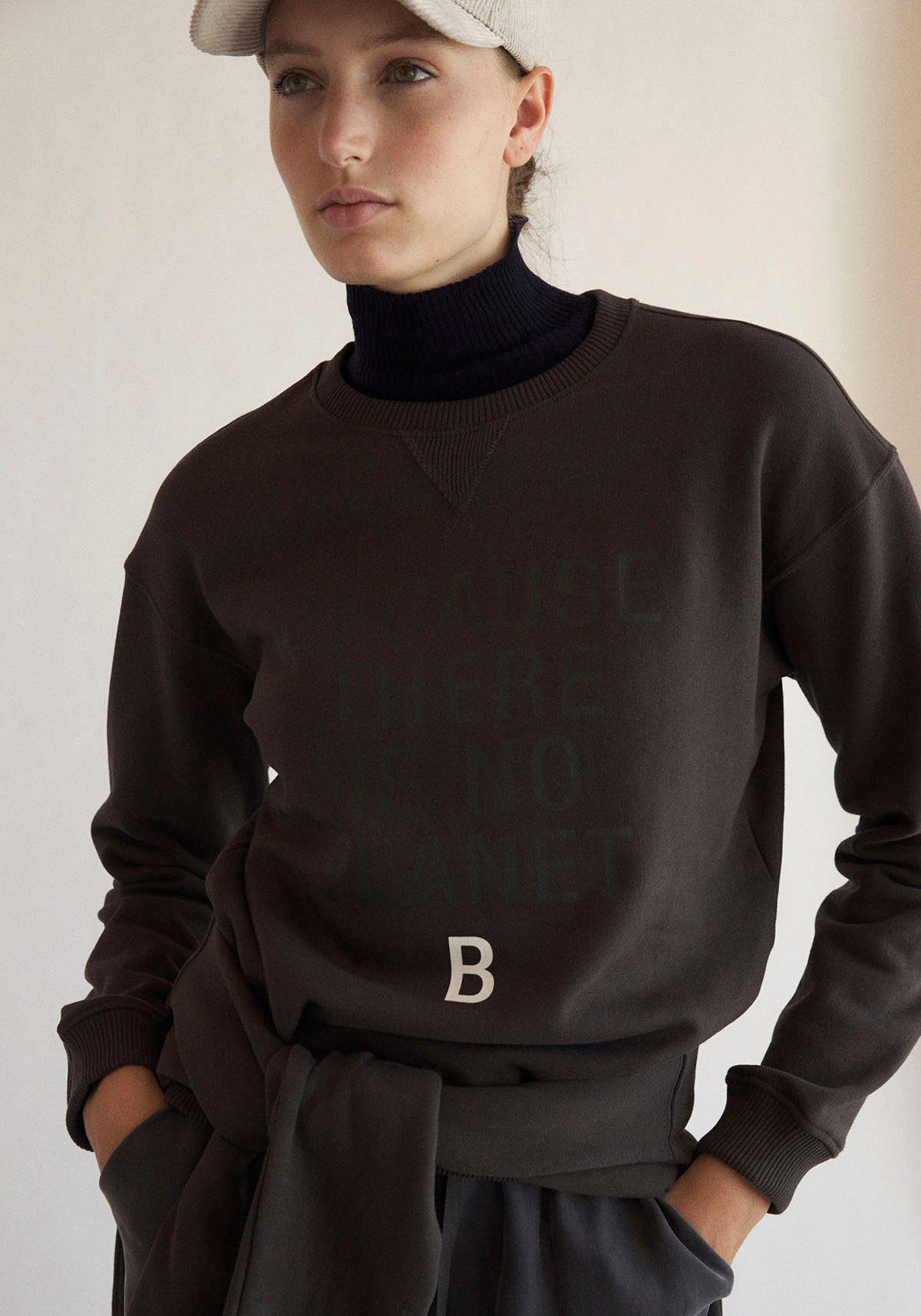 Damen Pullover ECOALF Sweatshirt LLanes mit großem Print vorne