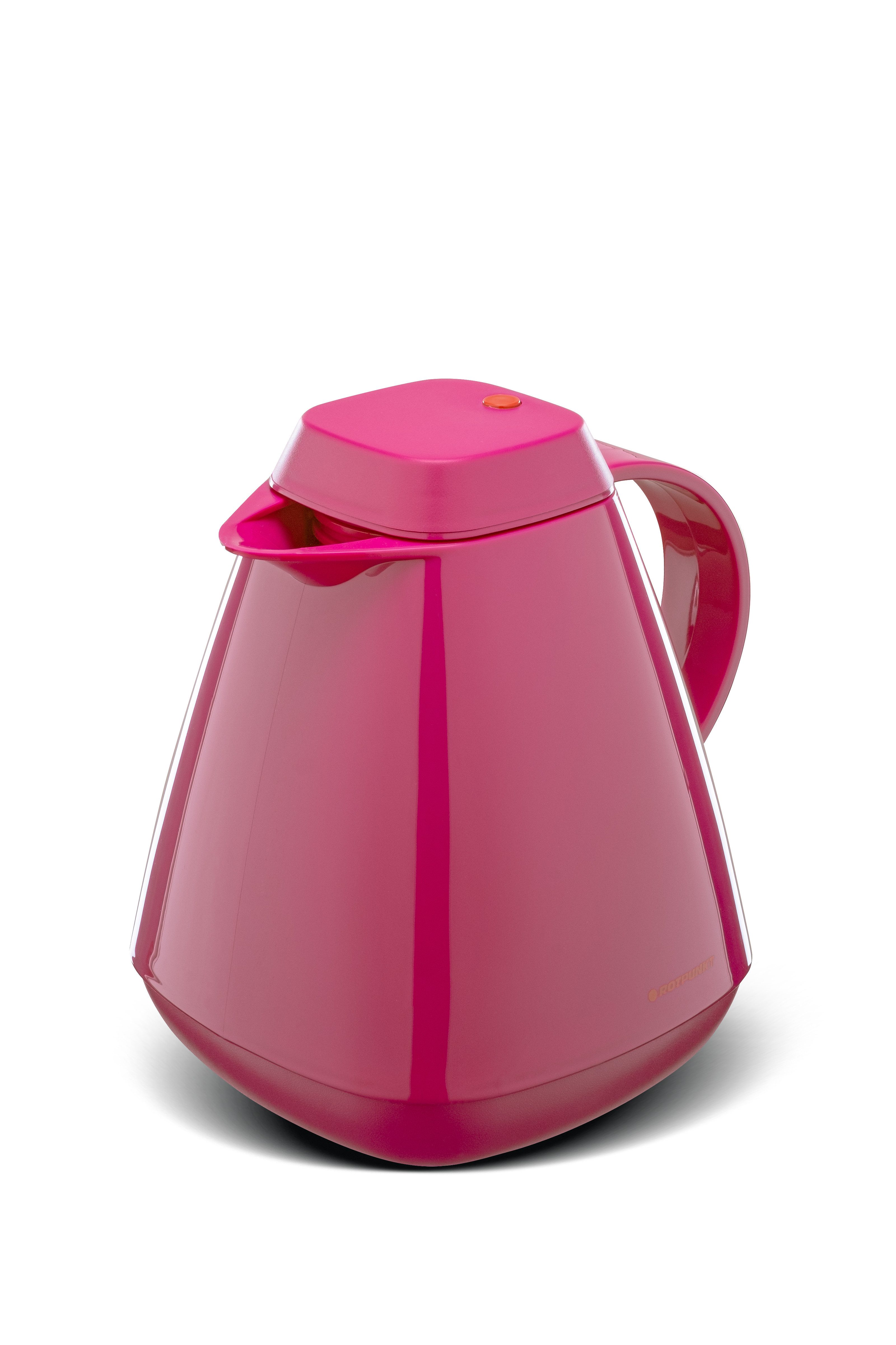 ROTPUNKT Isolierkanne 1,0 Liter 650 Glaseinsatz I hochwertig I Thermokanne I 24 Std heiß, (Kaffeekanne I Teekanne), robust und auslaufsicher