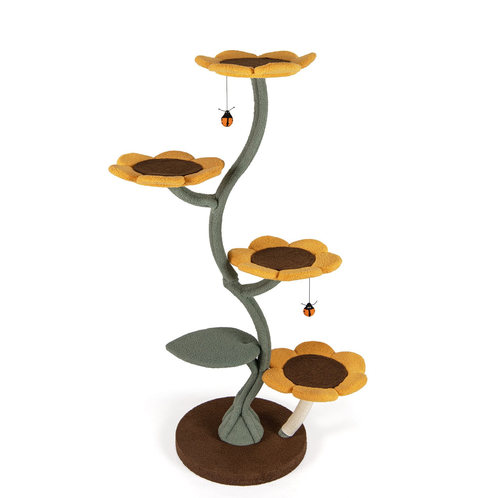 COSTWAY Kratzbaum, Katzenbaum, 6-stöckig, Kletterbaum, 175cm hoch