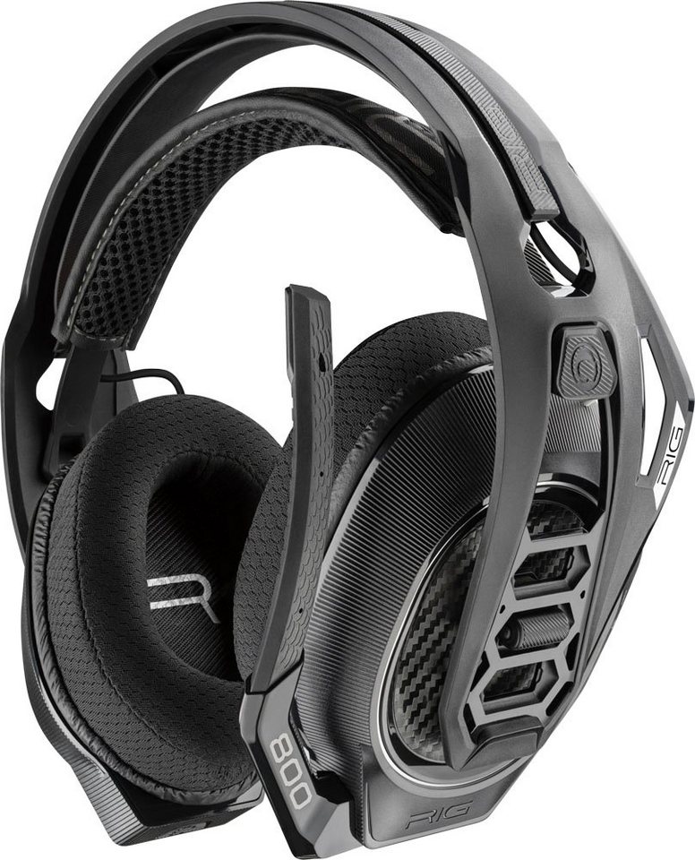 nacon RIG 800LX V2 Gaming-Headset, schwarz, USB, kabellos, Dolby Atmos  Gaming-Headset (Over Ear, PC,