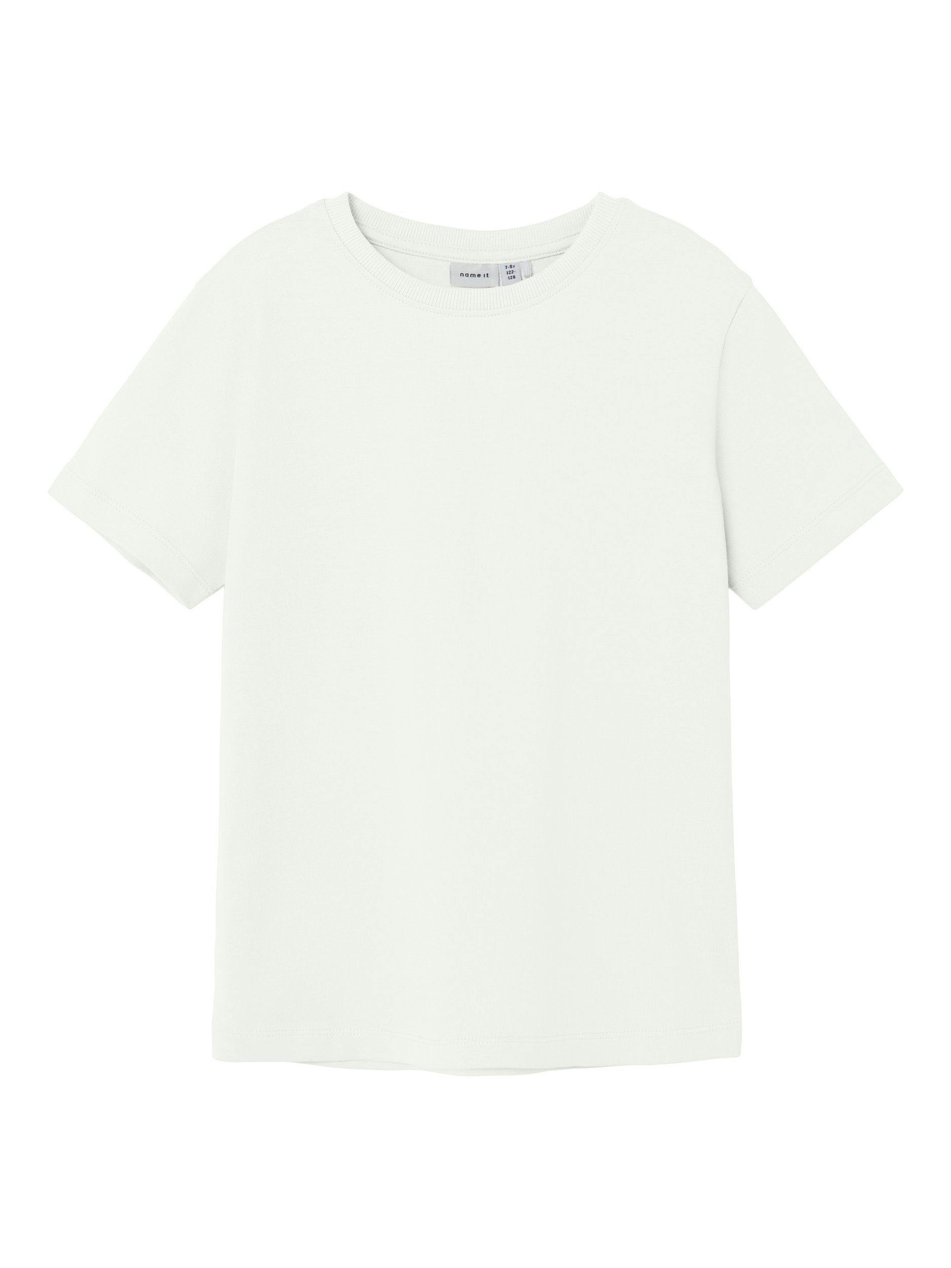 S/S white T-Shirt It TOP Name LOOSE bright NKMTORSTEN