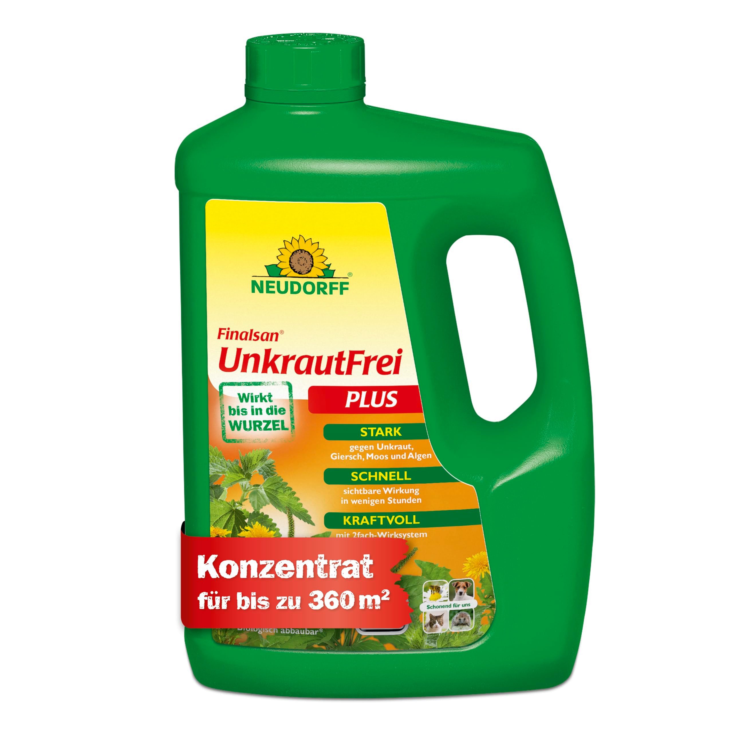 Unkrautbekämpfungsmittel Finalsan UnkrautFrei Plus 2 Liter für 360 m²