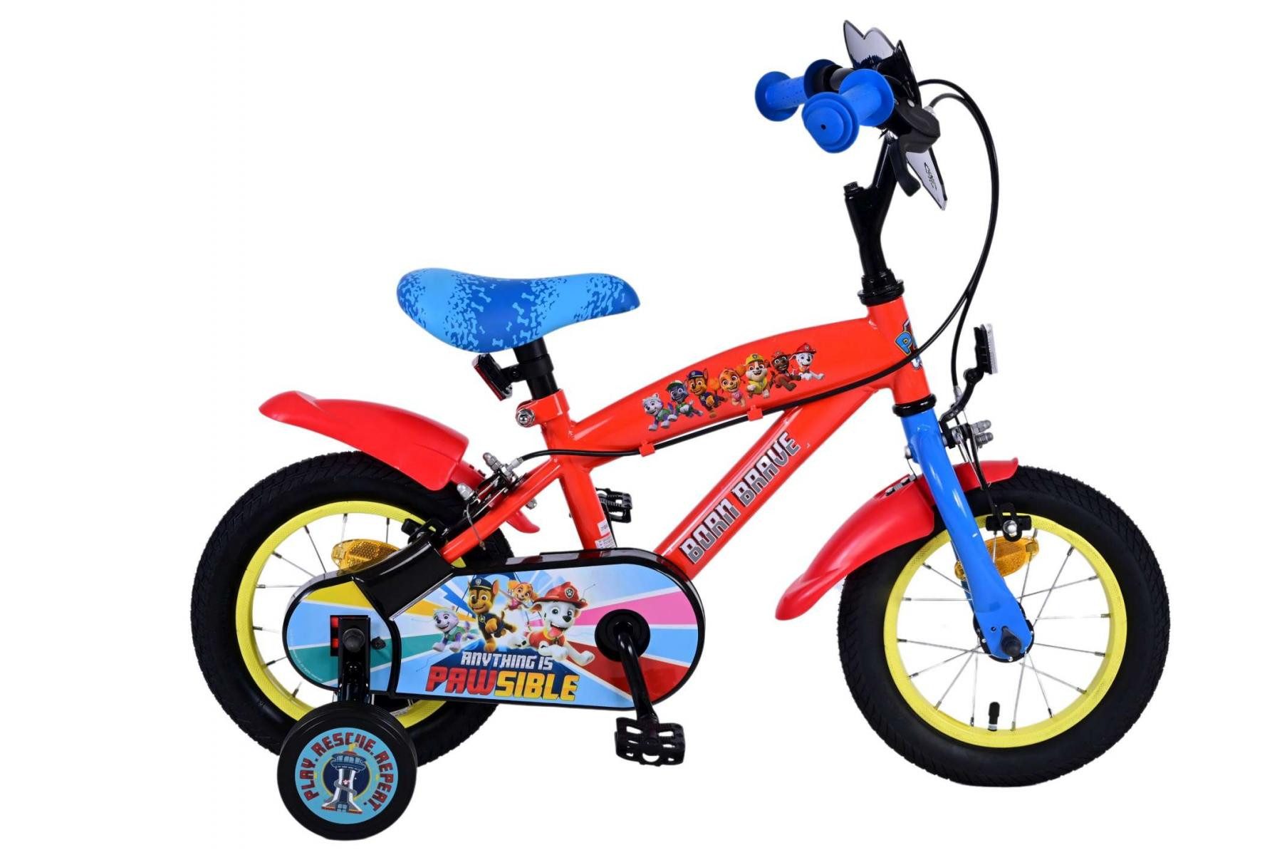 Kinderfahrrad Volare Paw Patrol - Jungen - 12 Zoll - Blau - Zwei handbremsen