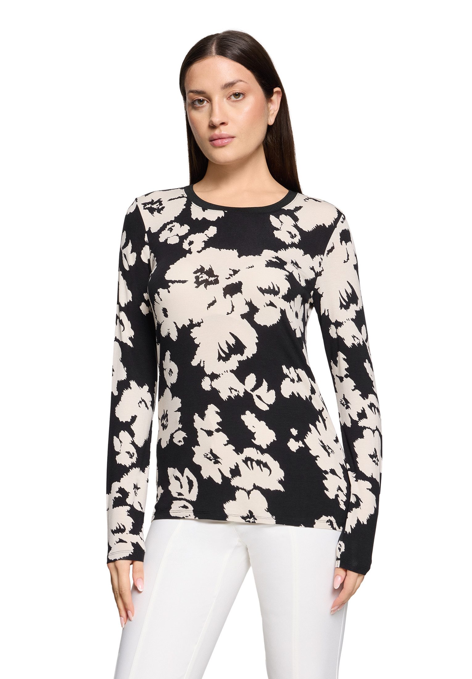 Betty Barclay Kurzarmshirt Damen mit Rippbündchen (1-tlg)