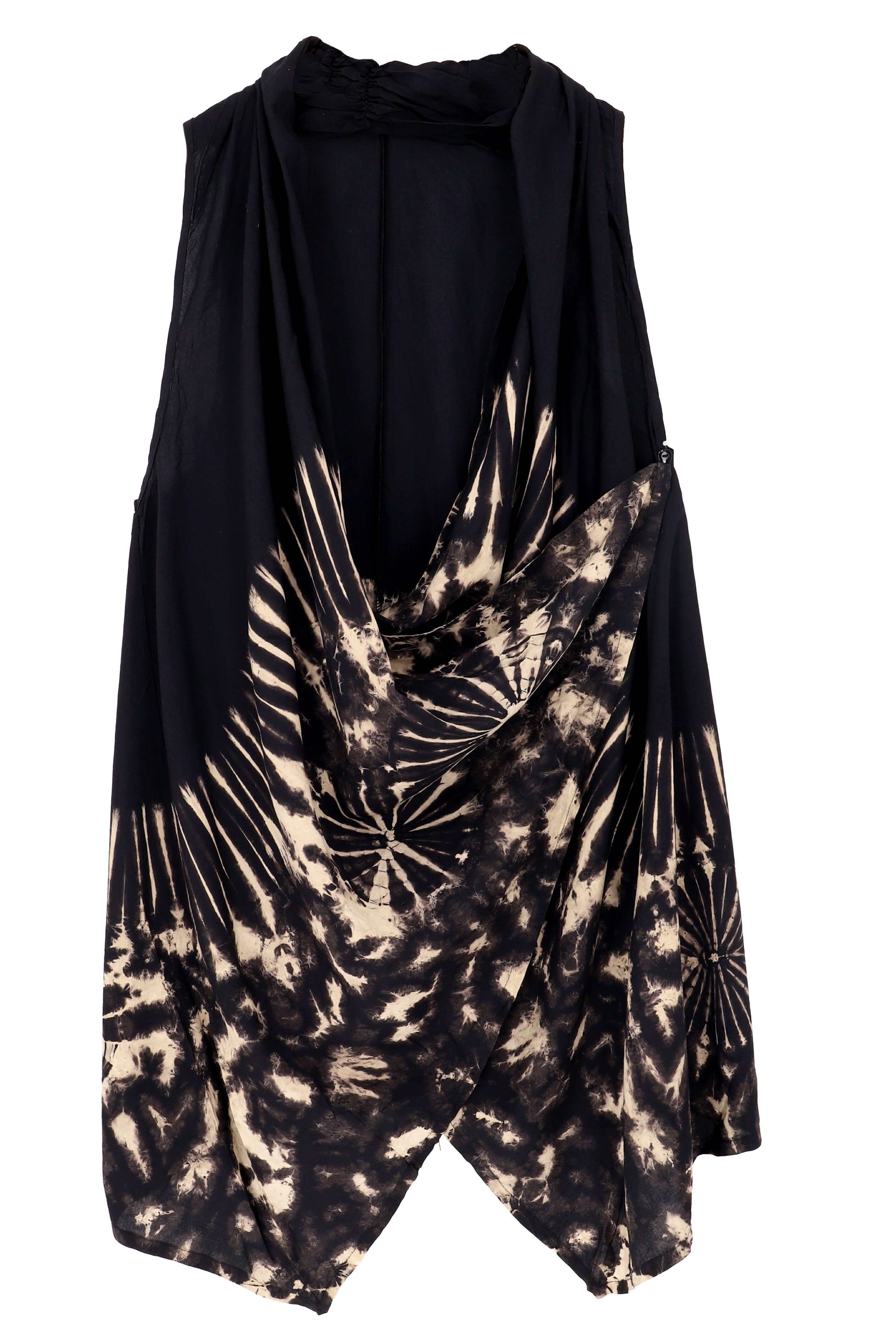 Guru-Shop Longbluse Unikat Batik Cardigan, Boho Westen Tunika, Boho.. alternative Bekleidung