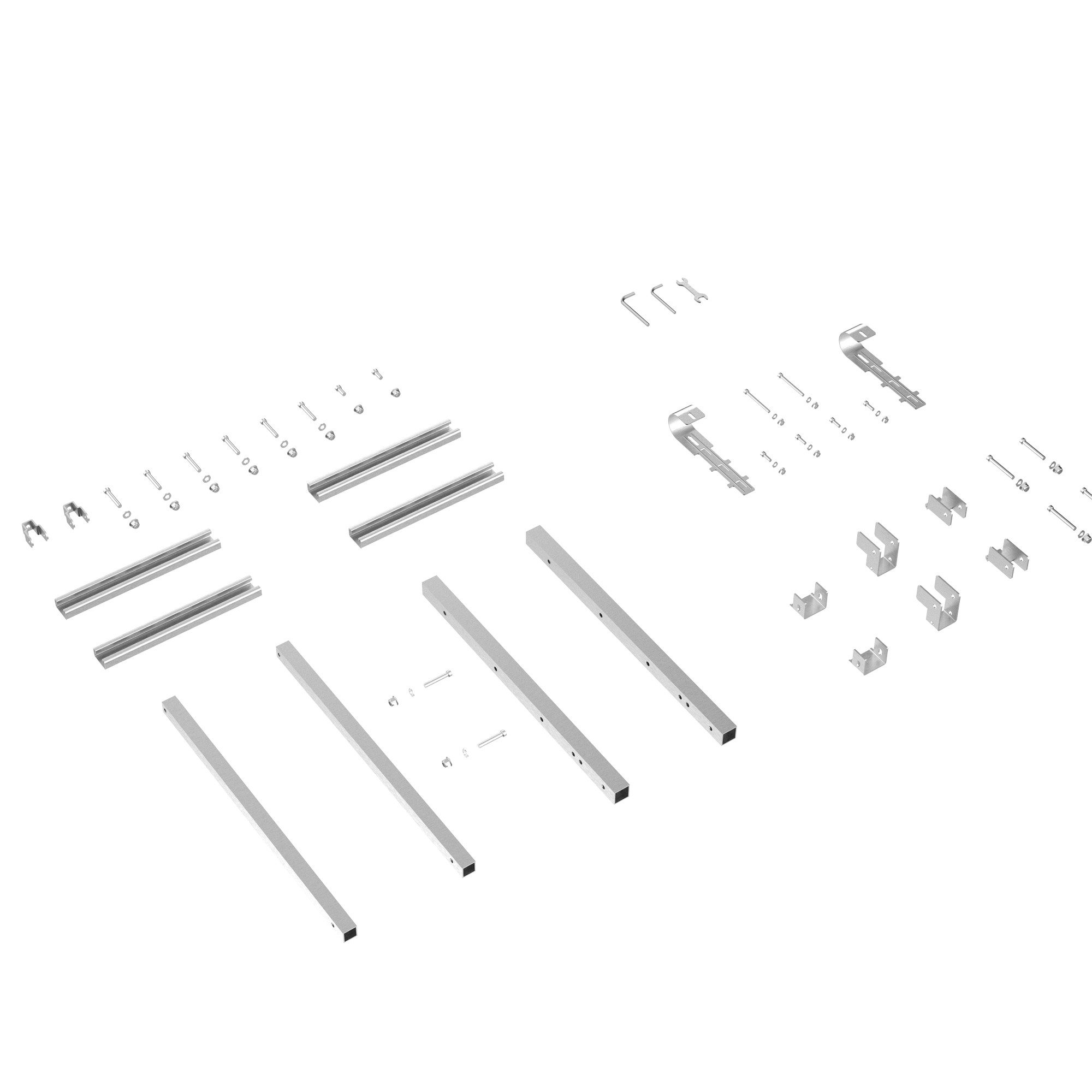 Yardforce Solarmodul-Halterung AX SPSU1, (bis 0 Zoll, für die senkrechte und waagerechte Montage)