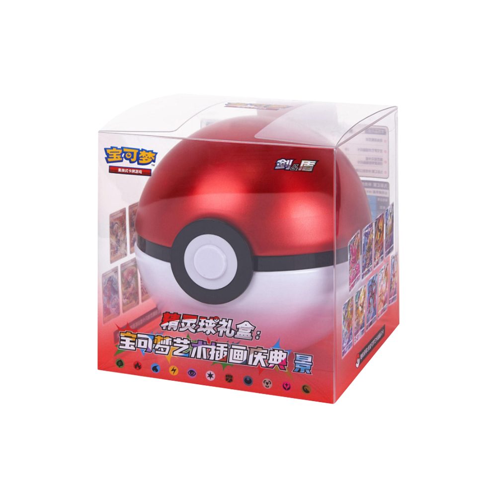 POKÉMON Sammelkarte Pokémon Pokéball Art Illustration Celebration Gift Box Rot
