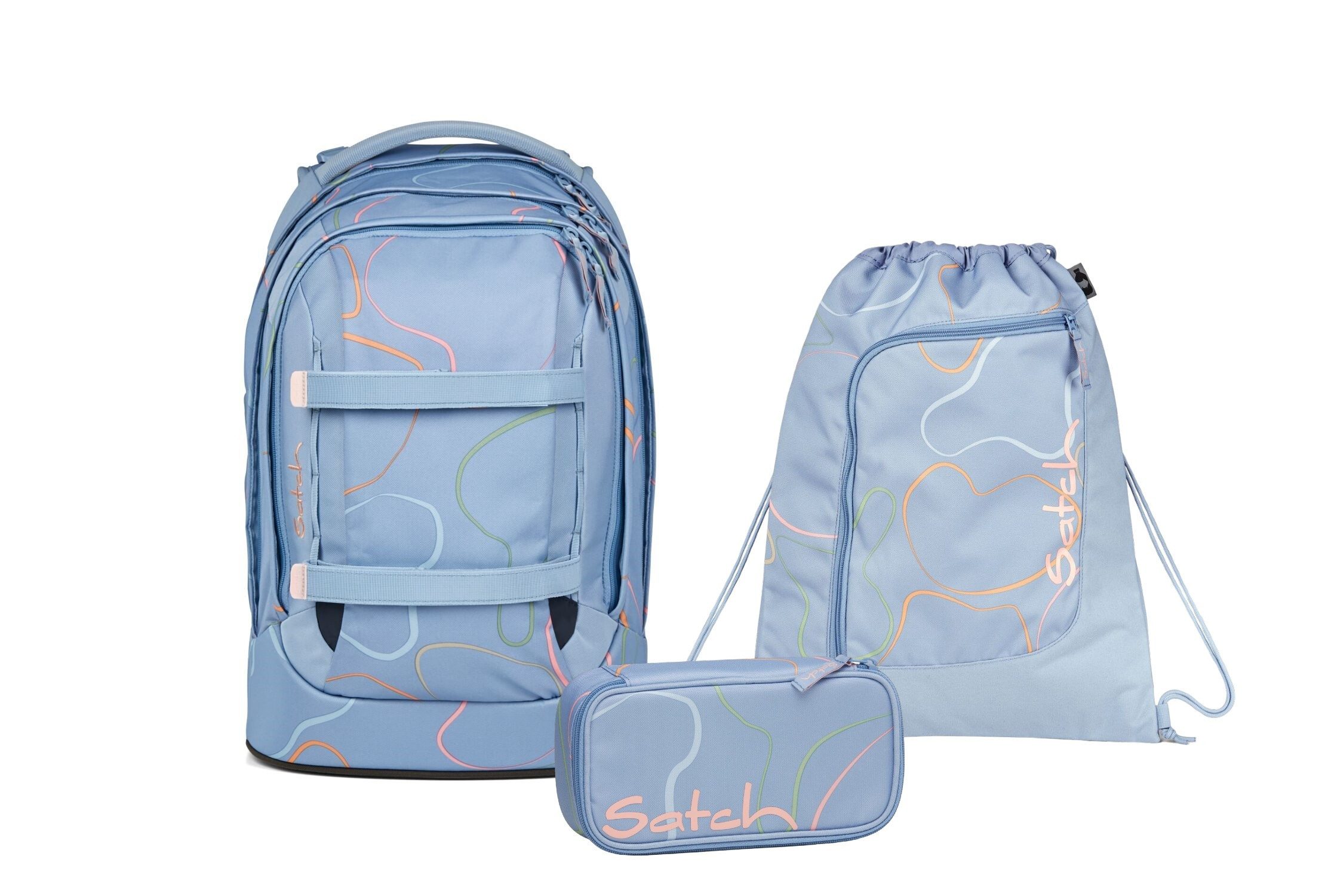 Satch Schulranzen Schulrucksack-Set PACK Vivid Blue günstig online kaufen