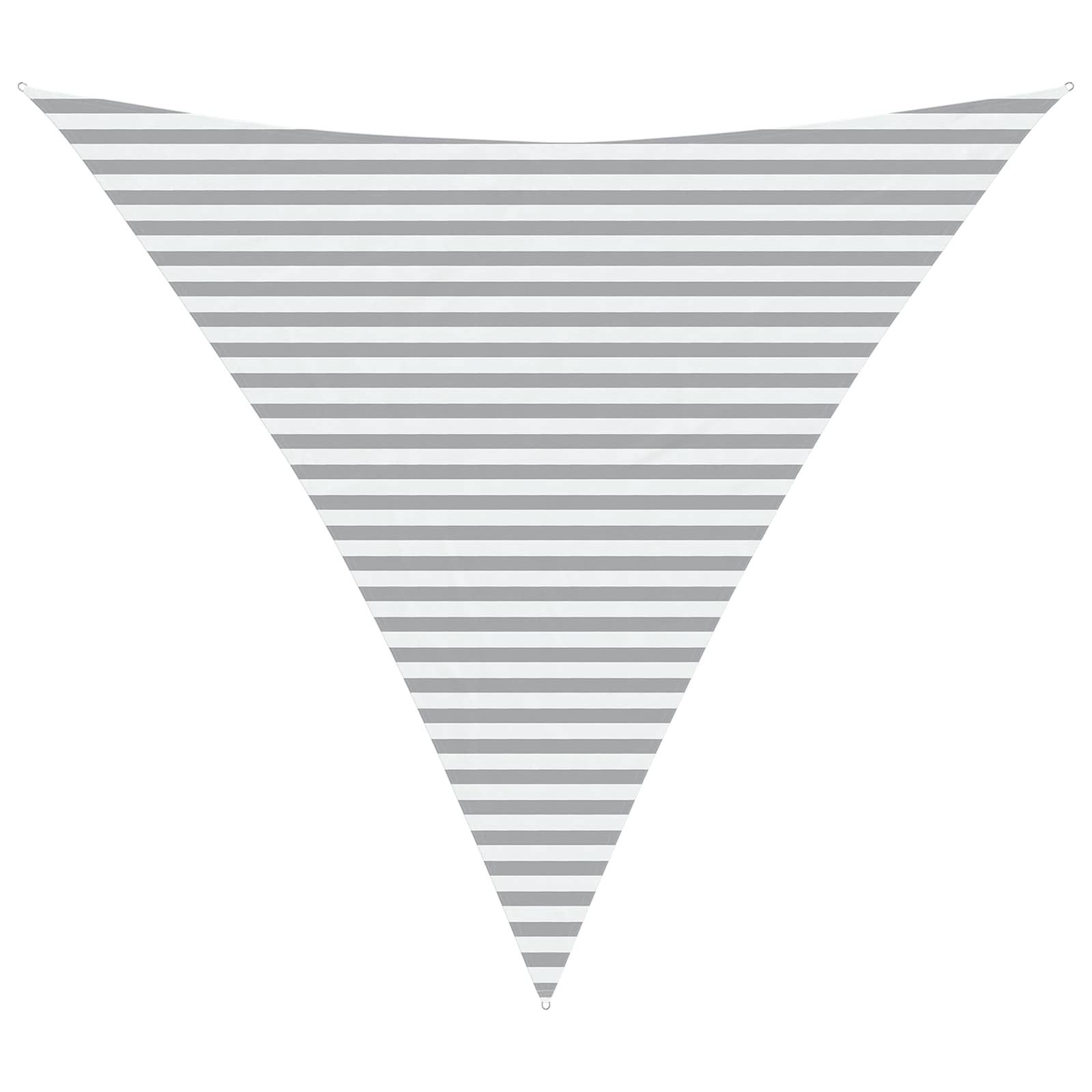 Sonnensegel Sonnensegel Hellgrau und Weiß 4,5 x 4,5 x 4,5 m