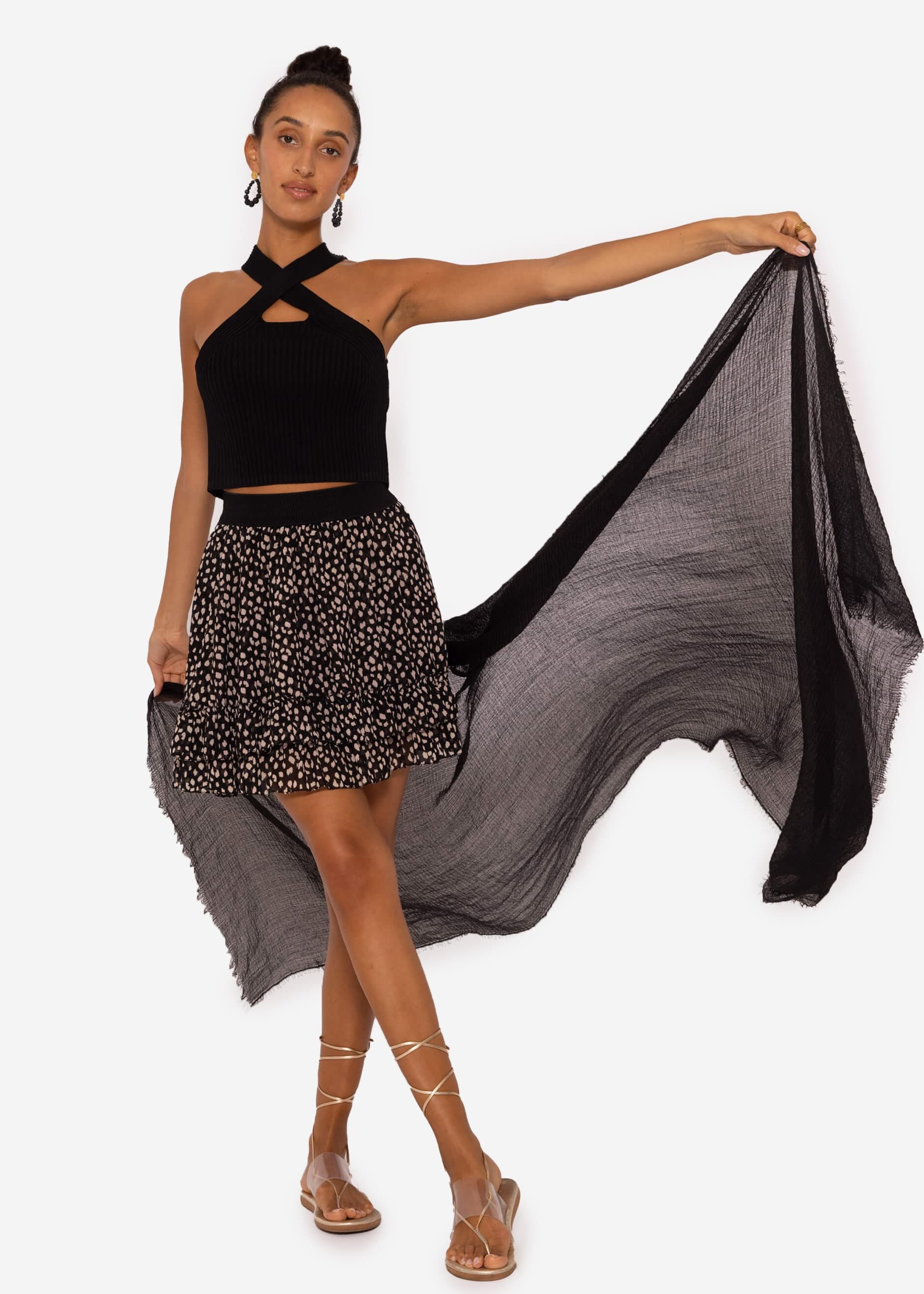 SASSYCLASSY Schal Musselin Schal für Damen, Weicher Schal aus Viskose mit a günstig online kaufen