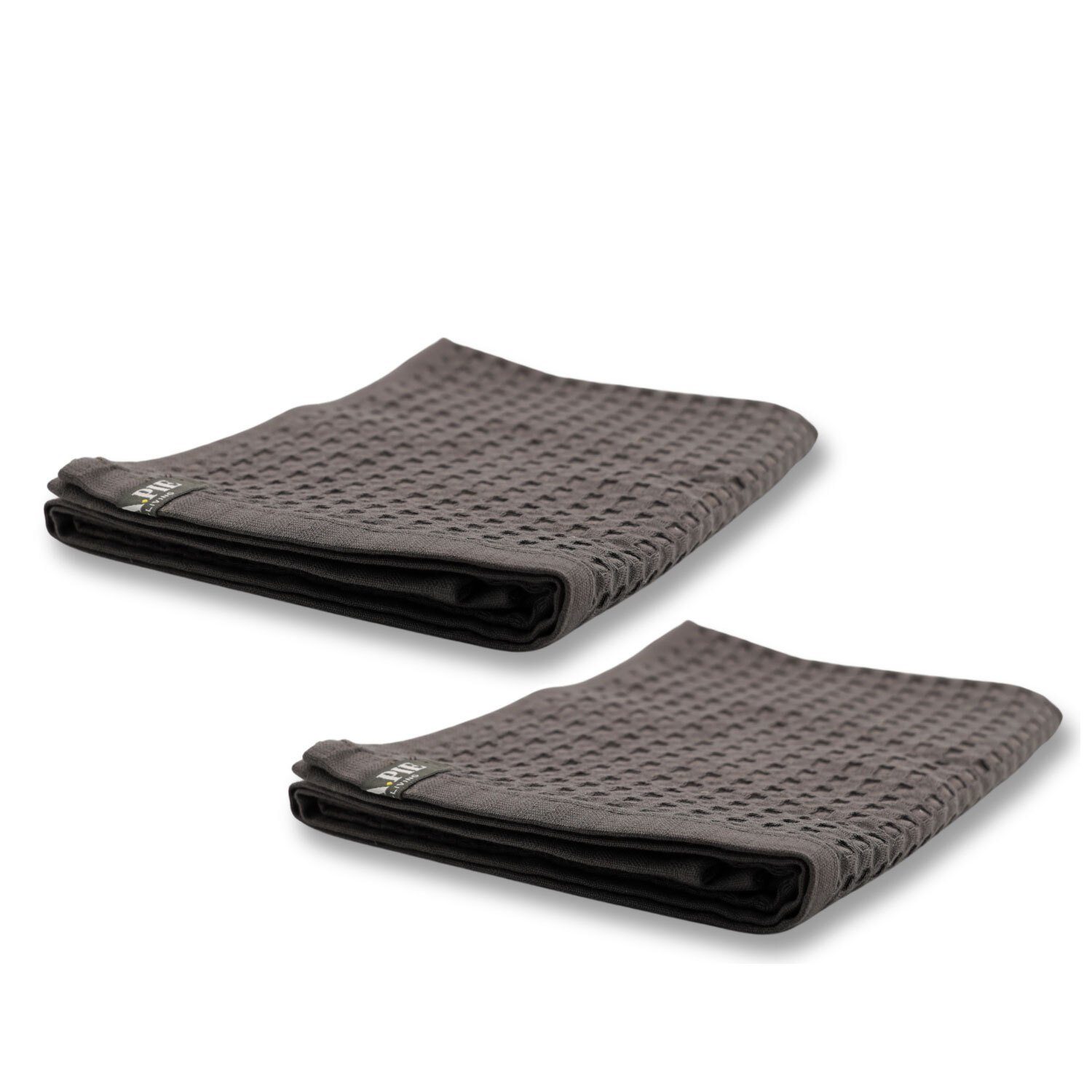 AGA.PIE Handtuch Set Bambus Lyocell Handtuch, 30x50cm, (Set, 2-tlg), Waffeldesign, Waffelpique