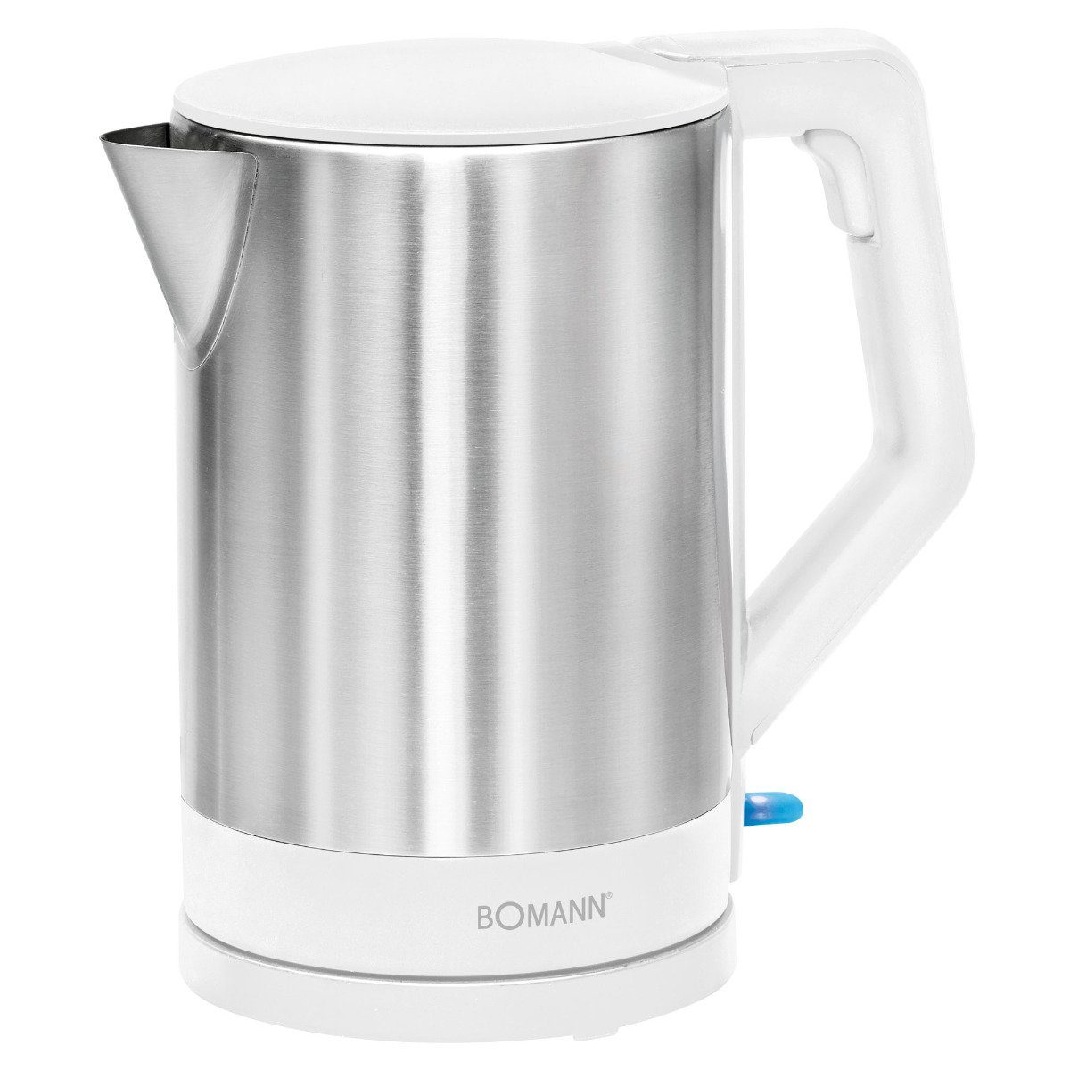 BOMANN Wasserkocher WKS 3002 CB, Wasserkocher Edelstahl, 1,5 Liter