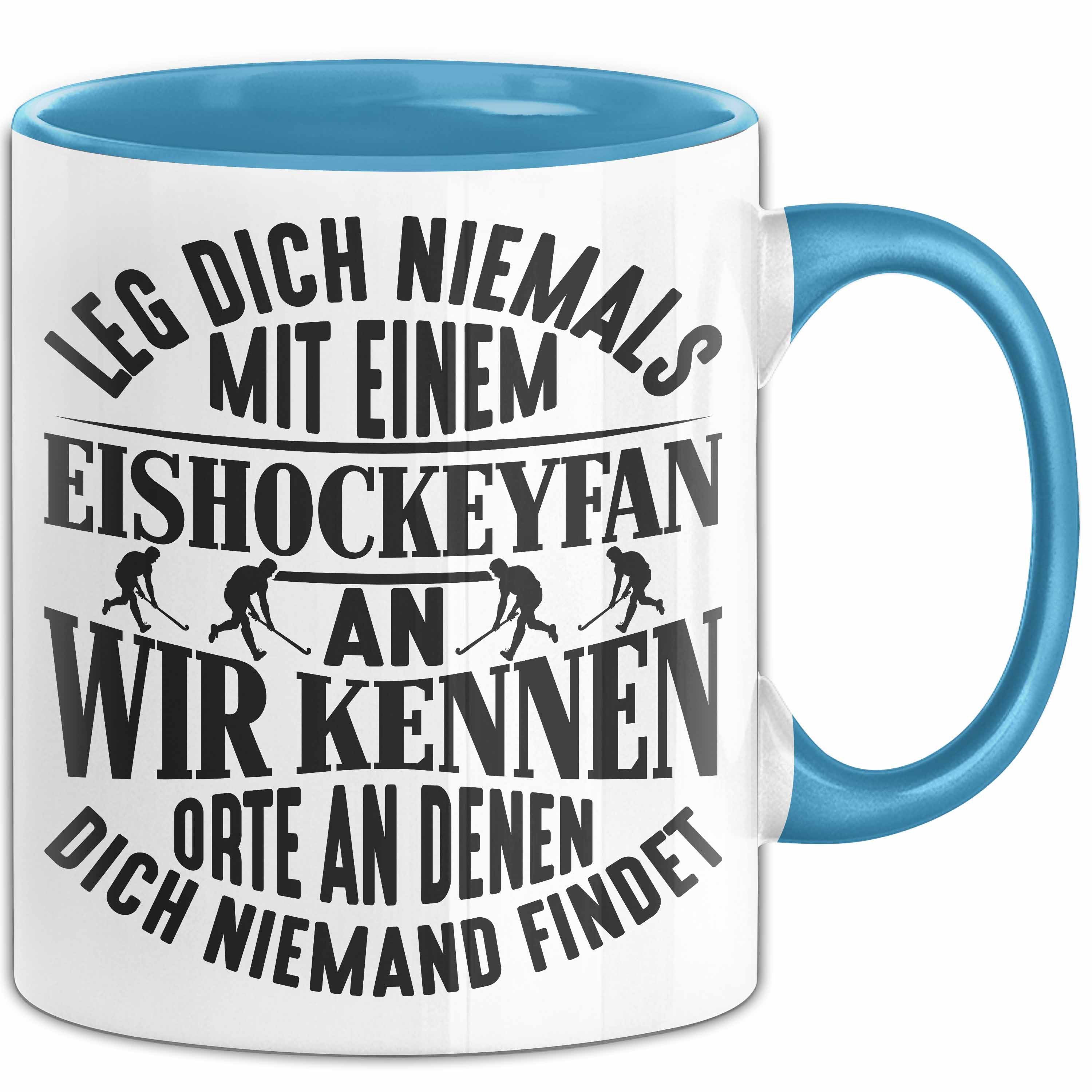 Tasse Eishockeyfan Tasse Geschenk Leg Dich Niemals Mit Einem Eishockeydfan A