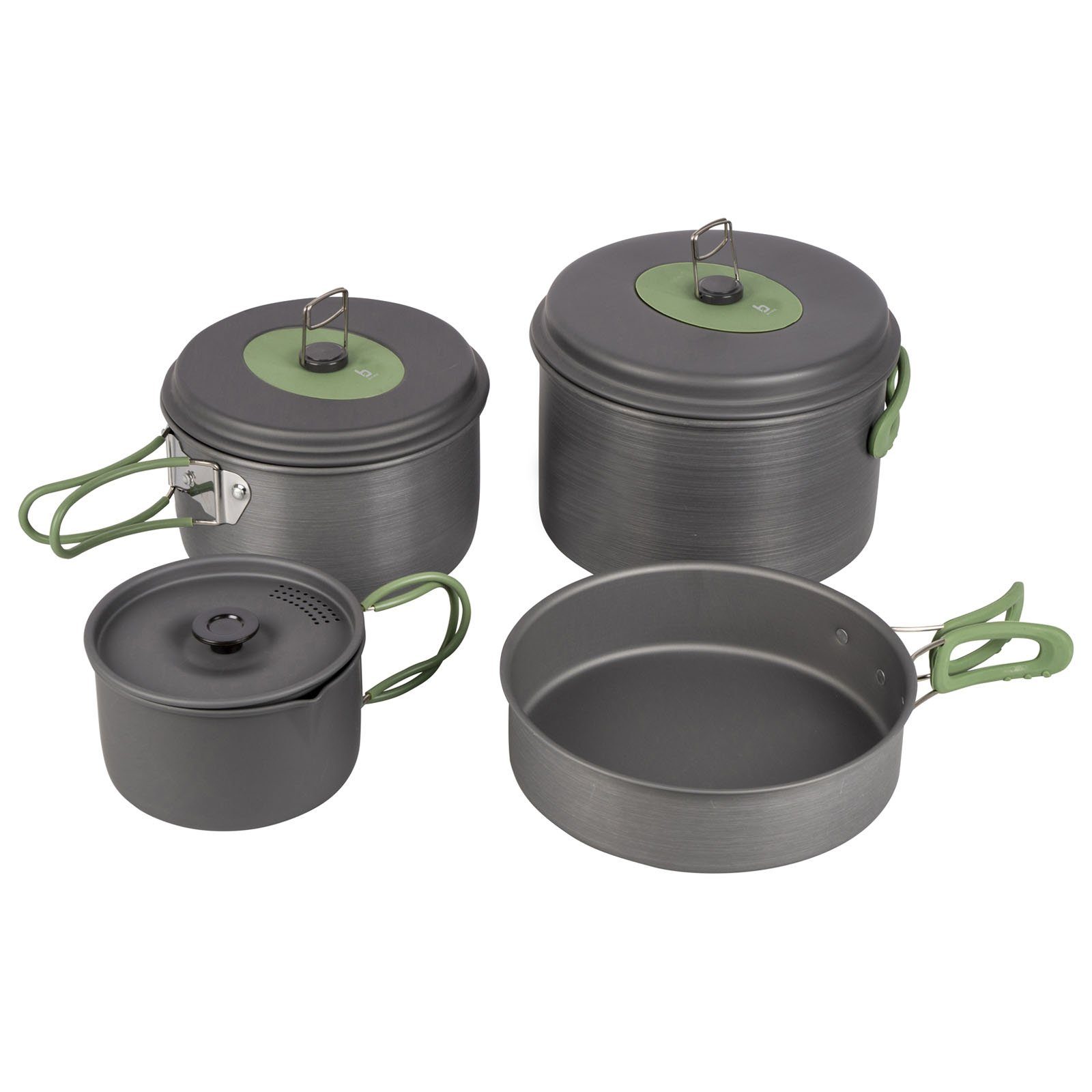 Topf-Set Alu Kochset 4teilig Camping Koch