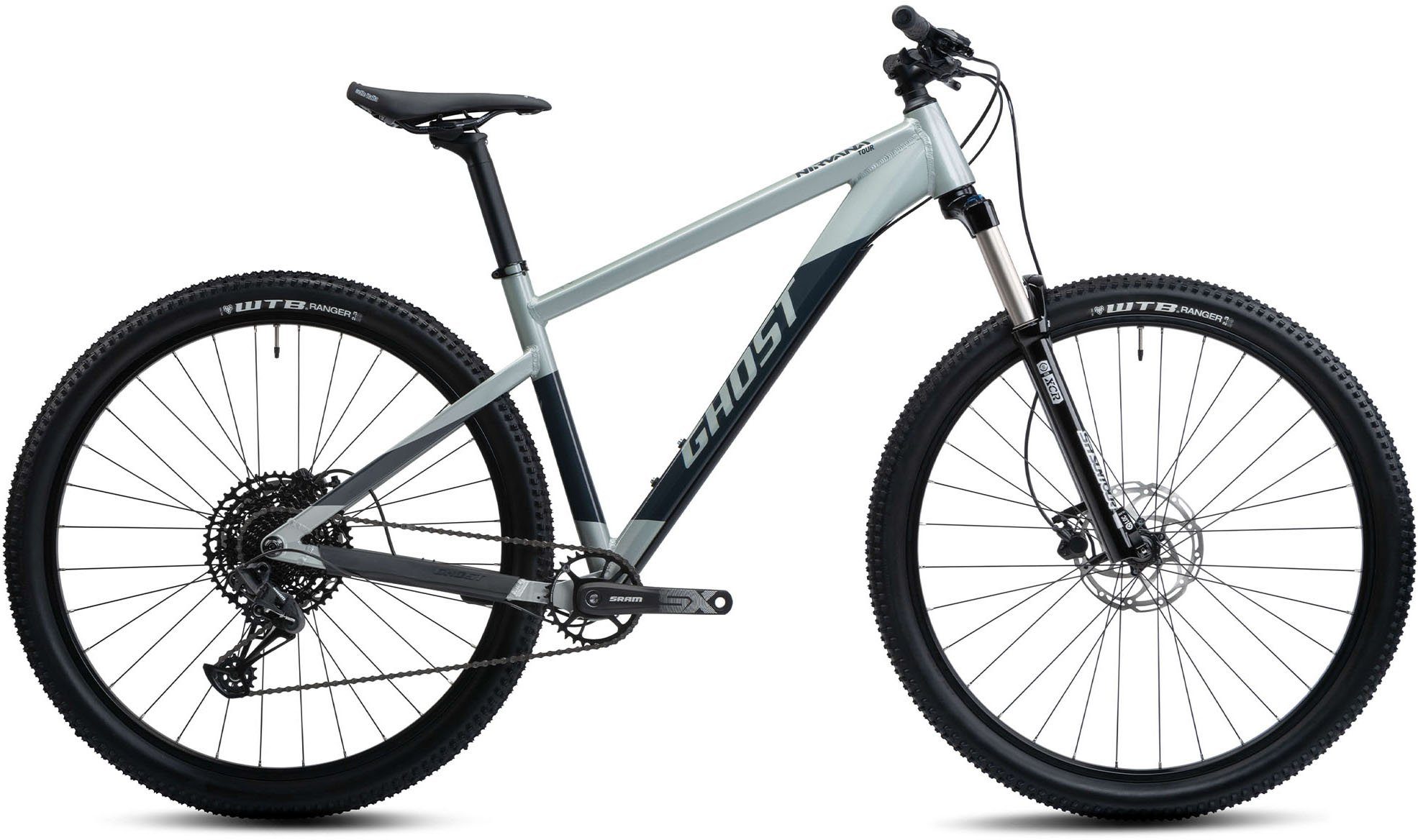 Ghost Mountainbike Nirvana Tour SF, 12 Gang SRAM SX Eagle Schaltwerk, Kettenschaltung, für Damen und Herren, Kettenschaltung