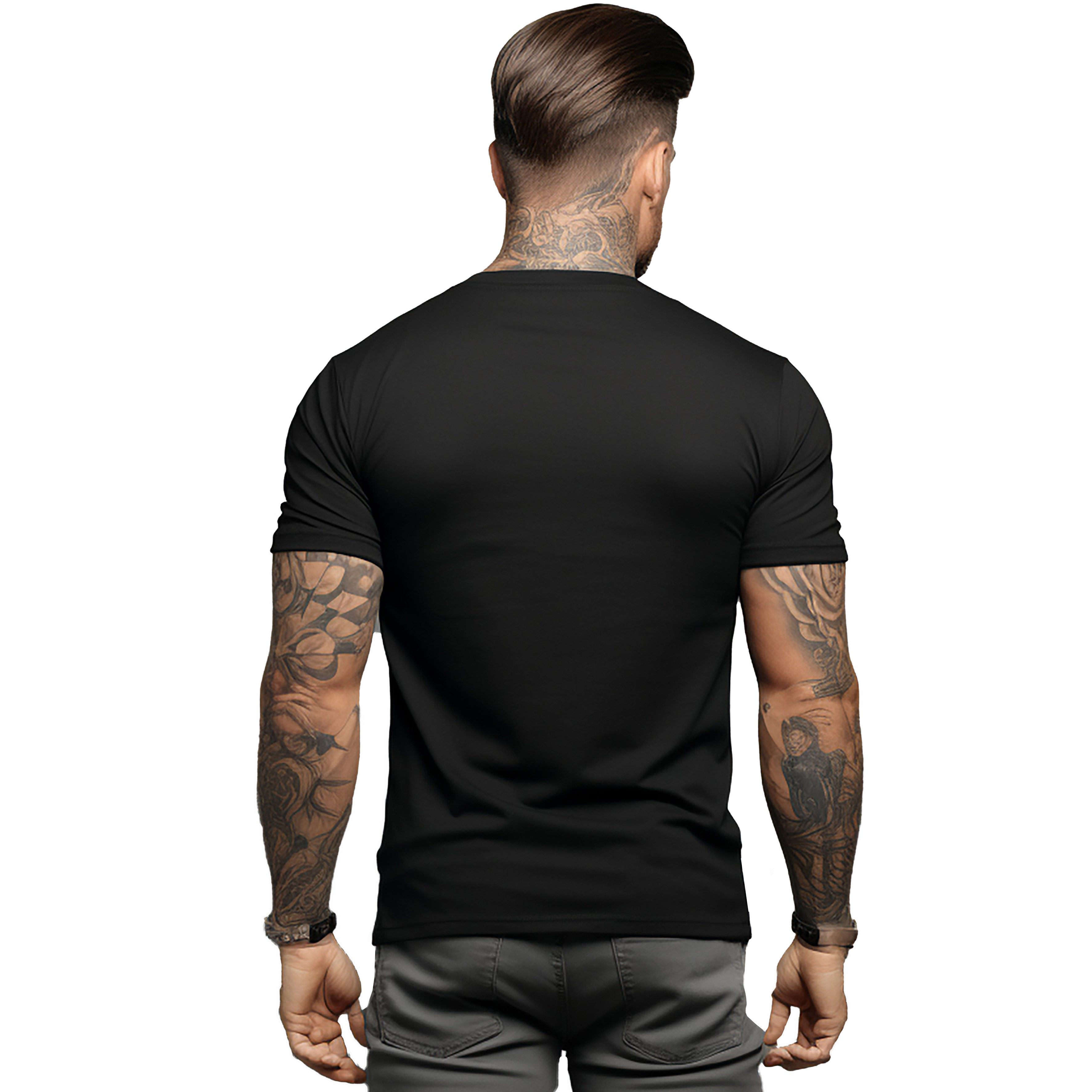 Banco T-Shirt Rundhalsausschnitt Smiley Unifarben Herren günstig online kaufen