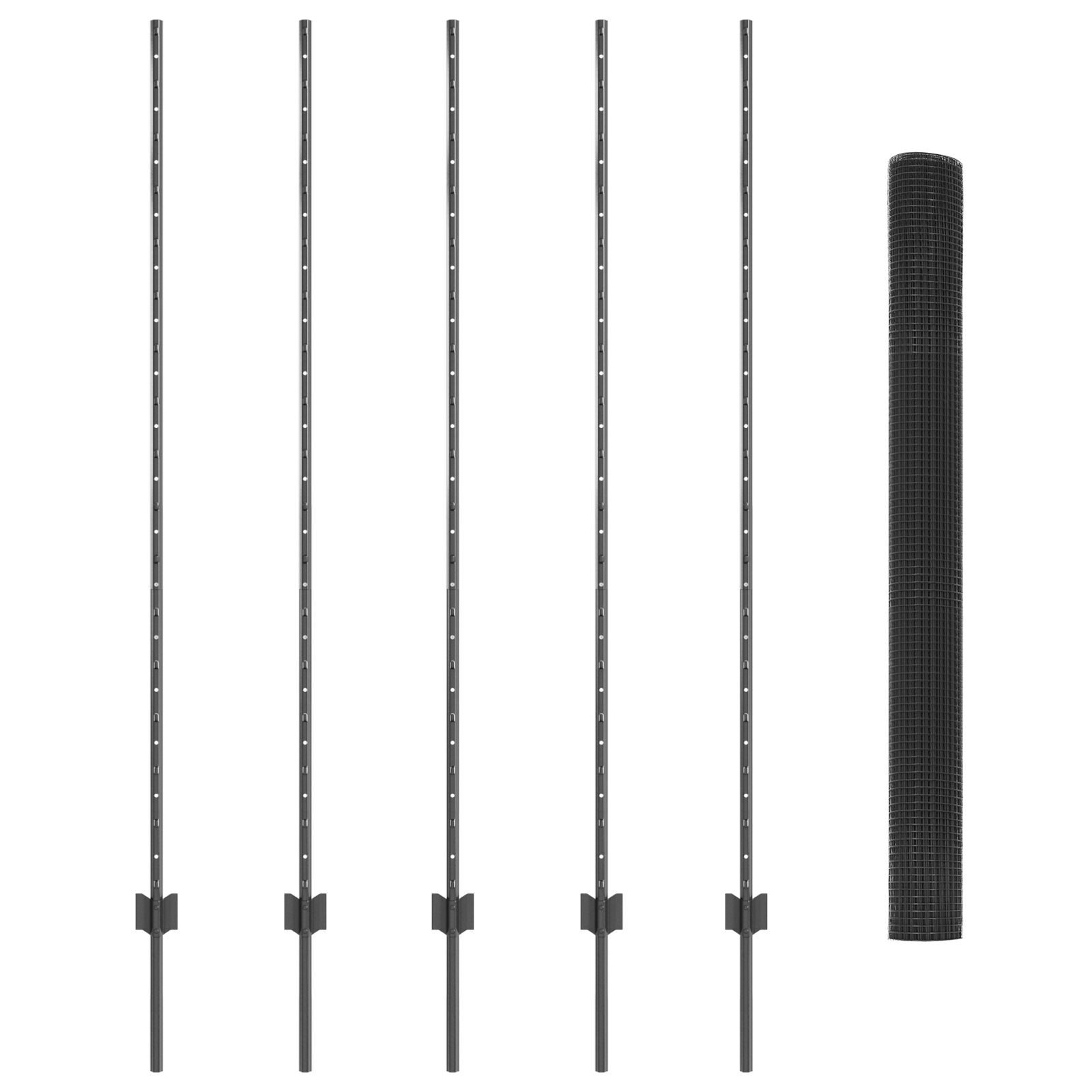 vidaXL Zaunpfosten Gartenzaun Set Set von günstig online kaufen