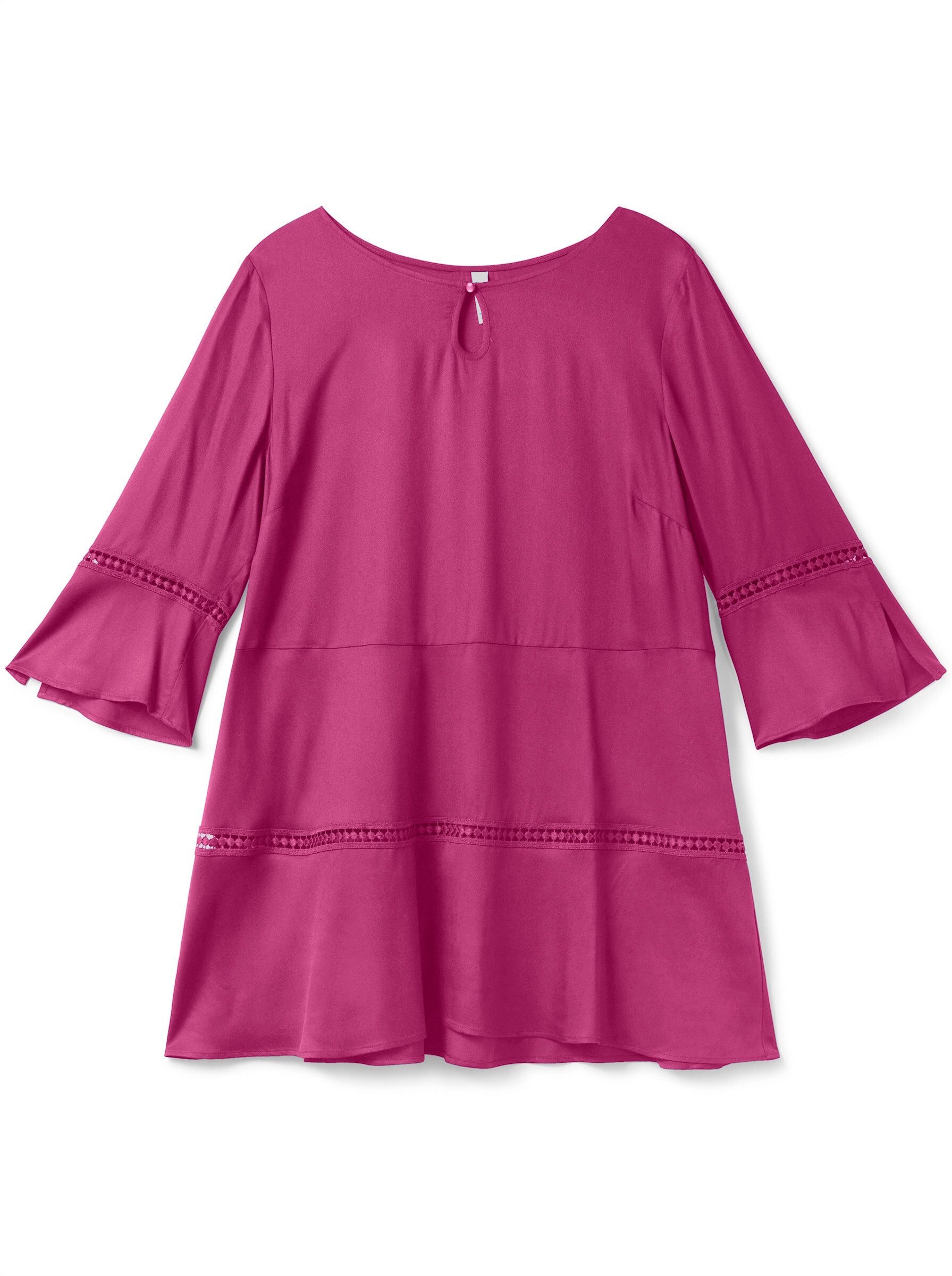 Sheego Klassische Bluse Tunika 3/4-Arm