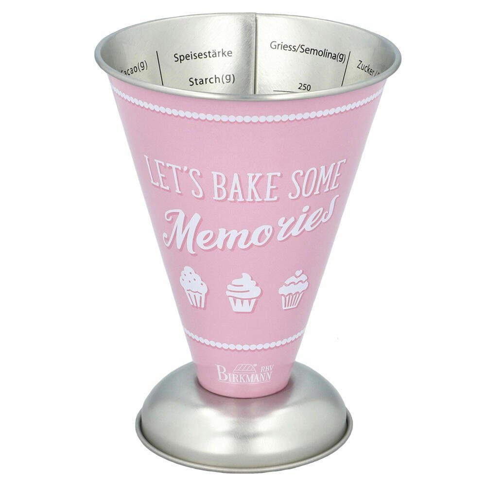 Birkmann Messbecher Colour Kitchen Rosa 300 ml, Weißblech