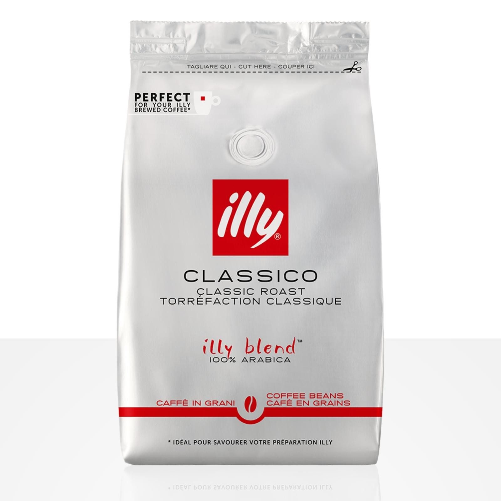Illy Kaffee illy Classico Espressobohnen Normale Röstung 500g Bohnen, 100% Arabica