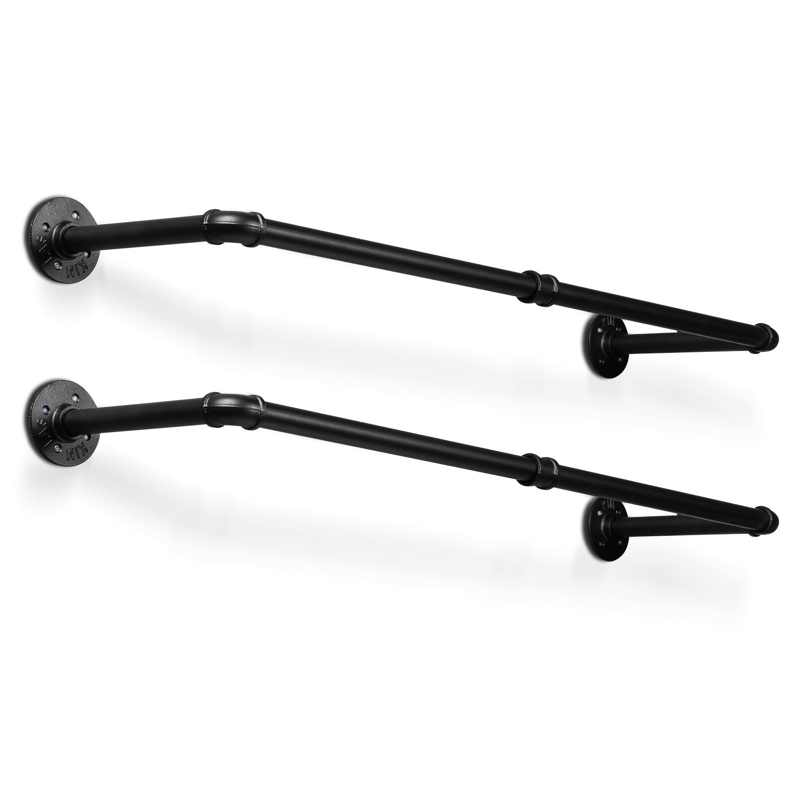 Clanmacy Kleiderstange 2 St Garderobenstange Garderobe Halter Kleiderstände günstig online kaufen