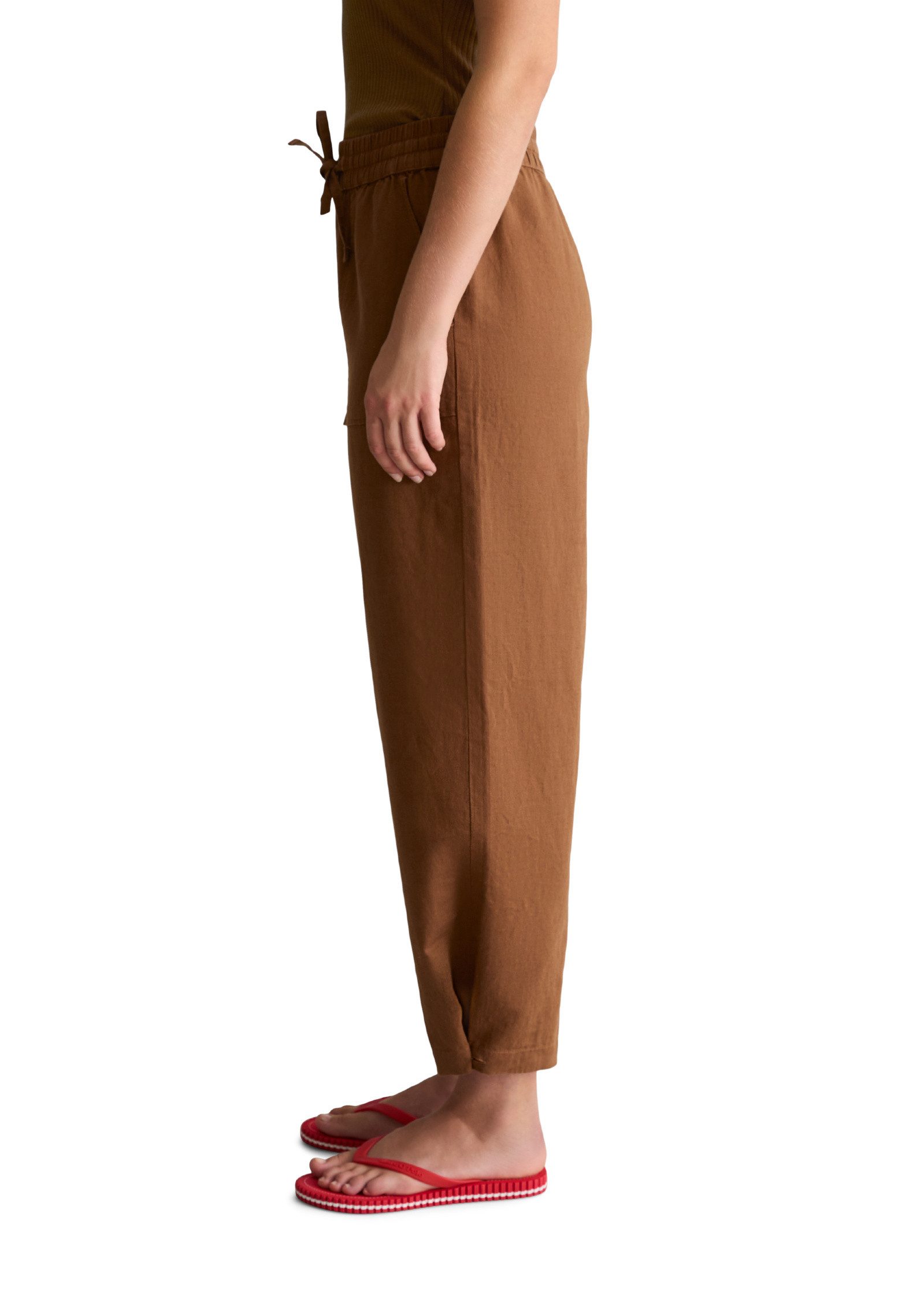 Marc O'Polo DENIM Chinohose aus Leinen-Baumwolle-Mix