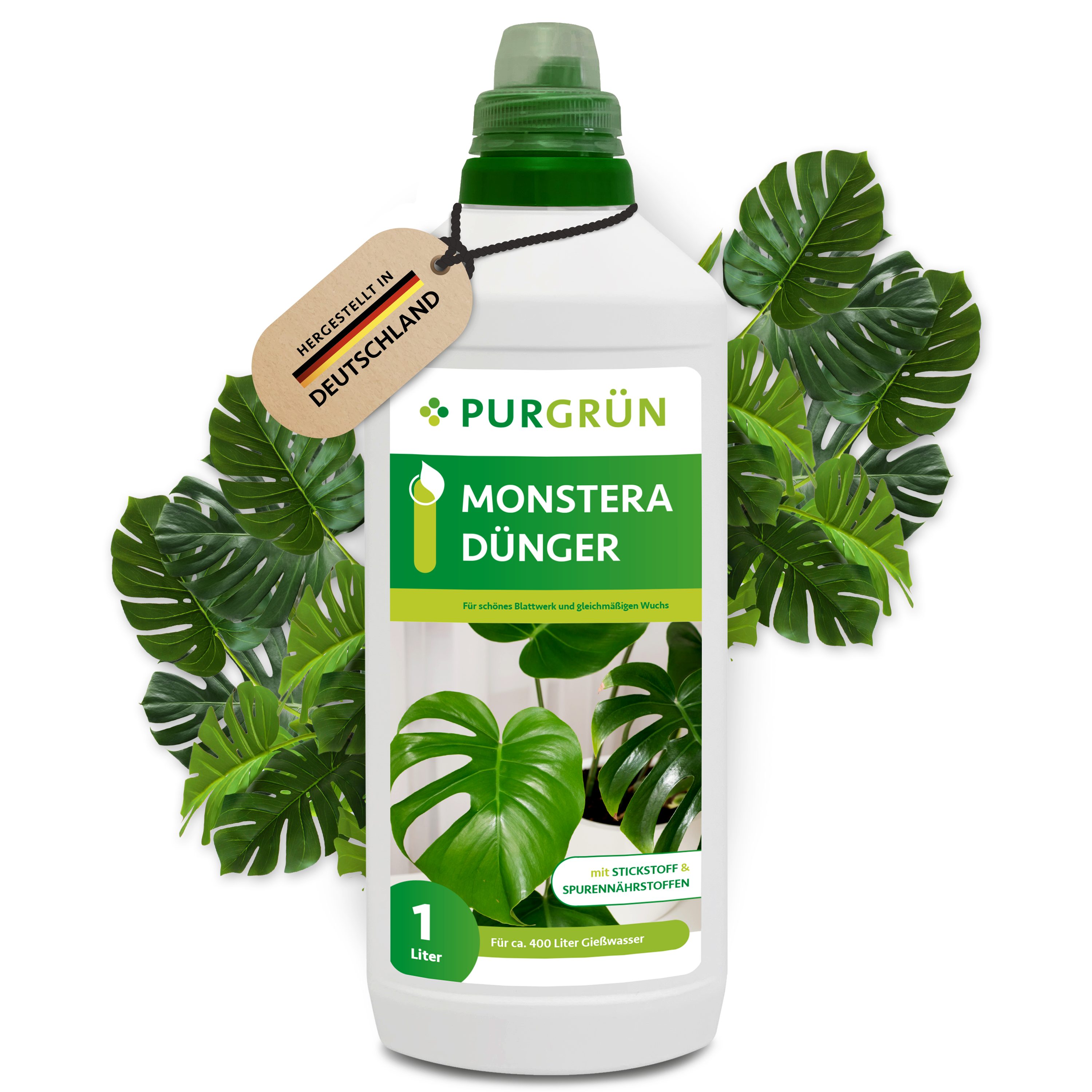 Purgrün Universaldünger Monstera Dünger, NPK 10+4+6, für Blattwachstum, 1L, günstig online kaufen