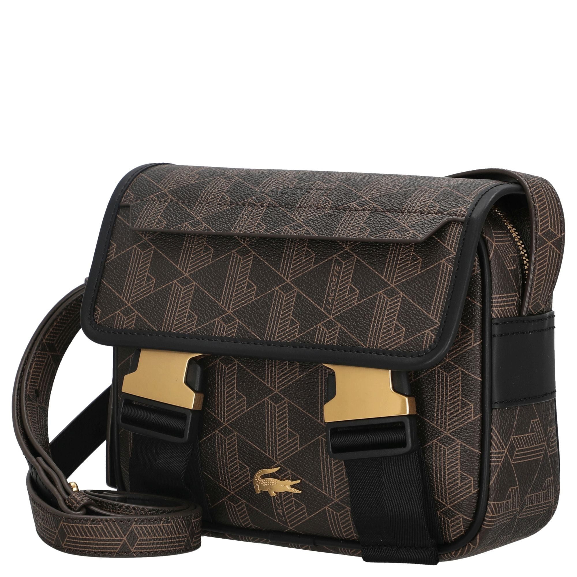 Lacoste Umhängetasche The Blend Messenger Bag - Umhängetasche 21.5 cm (mono slate black