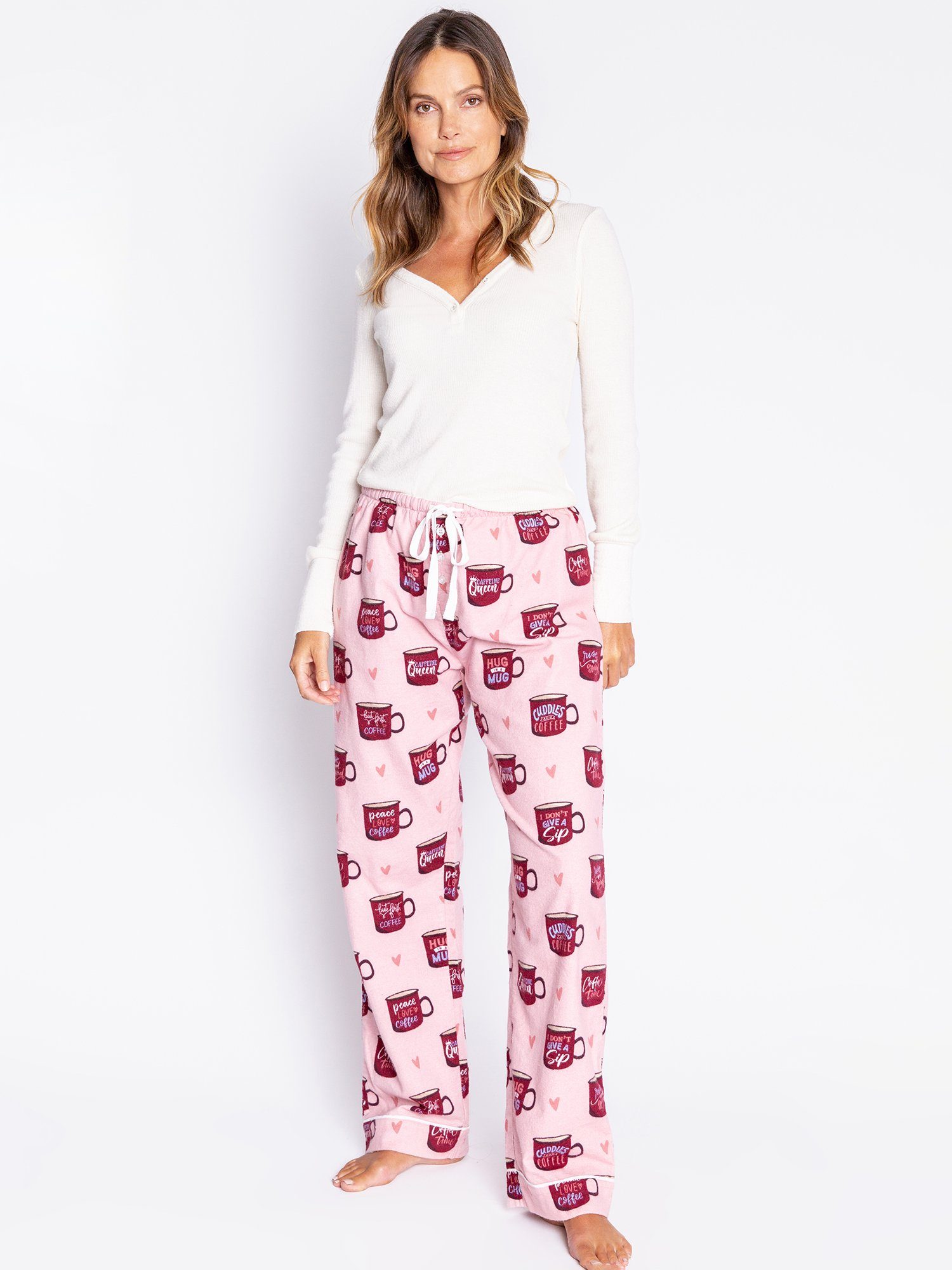 Pyjamahose rosé PJ Salvage Flannels