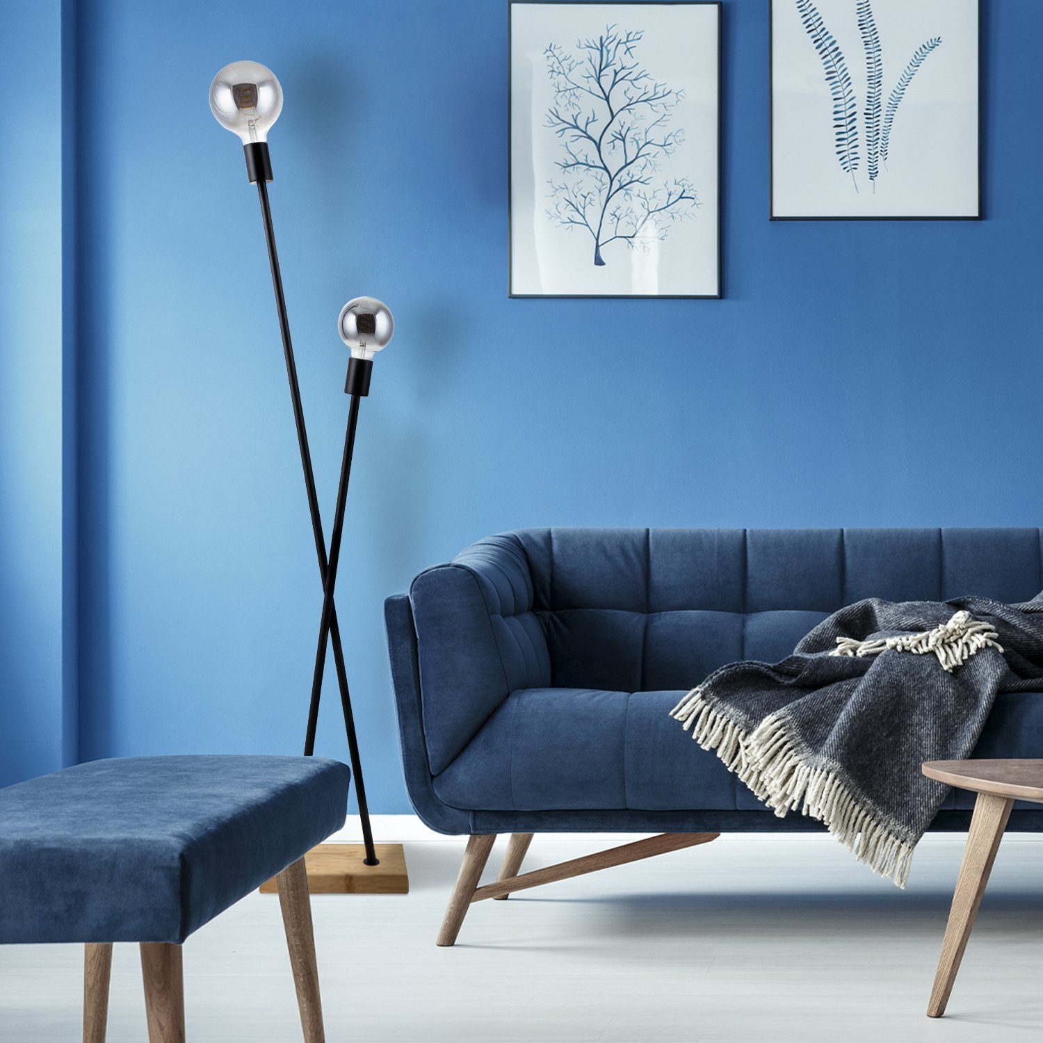 Paco Home Stehlampe IKS, ohne Leuchtmittel, Stehlampe LED Lampe Wohnzimmer günstig online kaufen