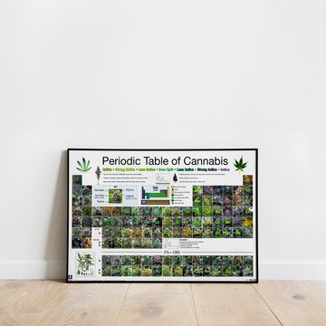 GB eye Poster Periodic Table Of Cannabis Periodensystem der Hanfsorten 91,5 x 61 cm