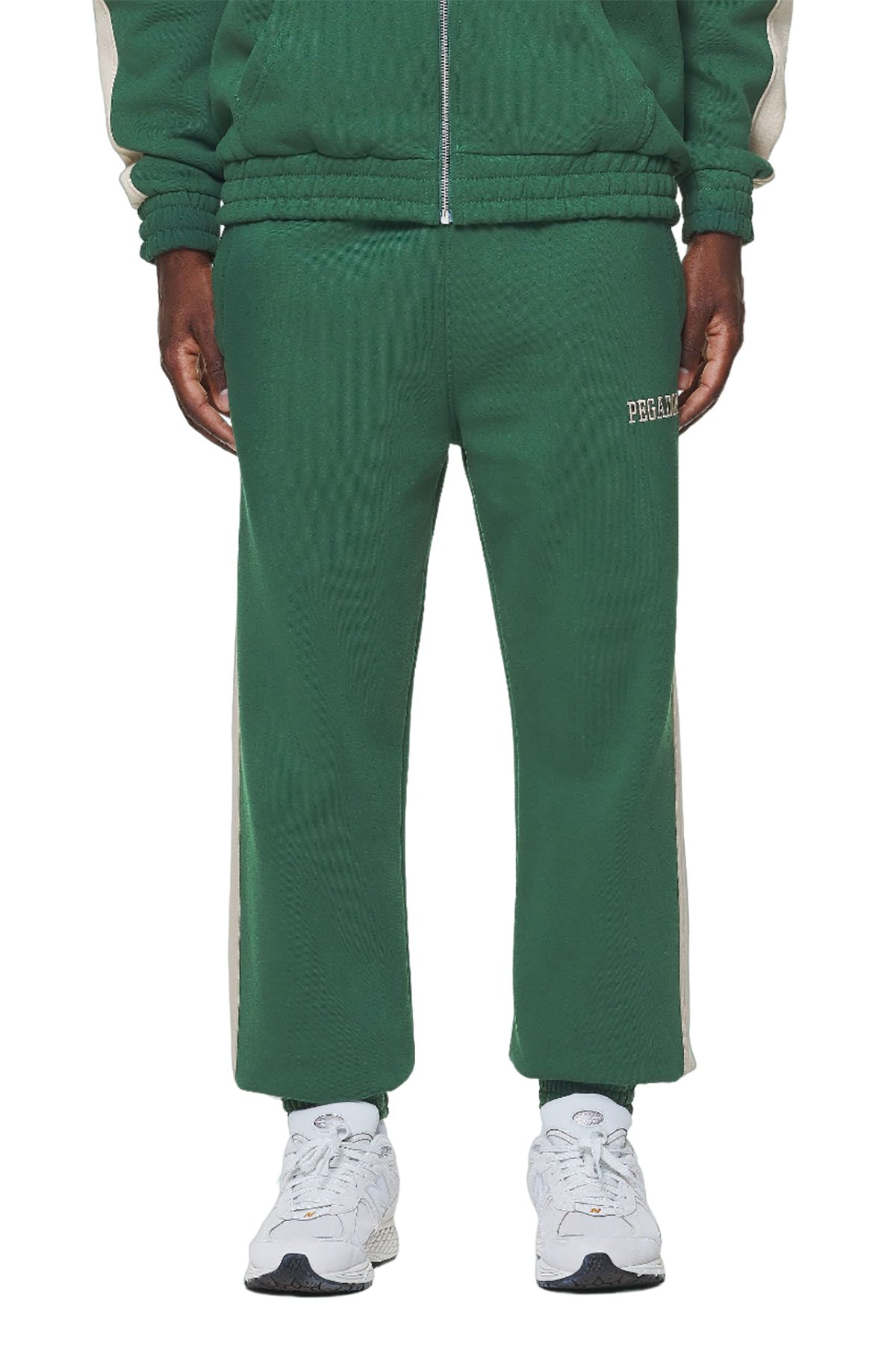 PEGADOR Sweatpants Aytoun (1-tlg., kein Set) beige-farbrige Streifen an der Seite