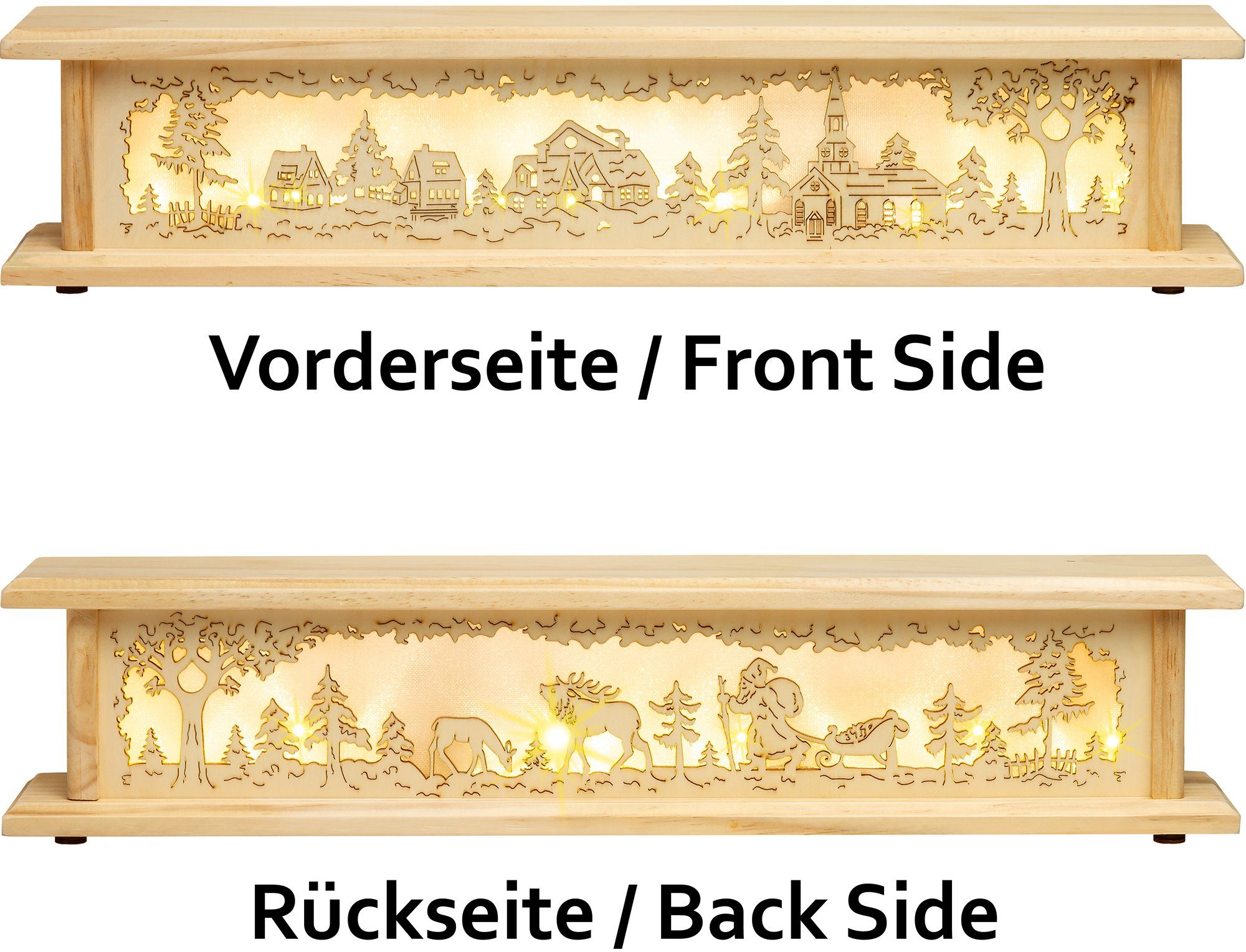 SIKORA Schwibbogen-Fensterbank LED beleuchtet Wendebank mit 2 Motiven in 2 günstig online kaufen