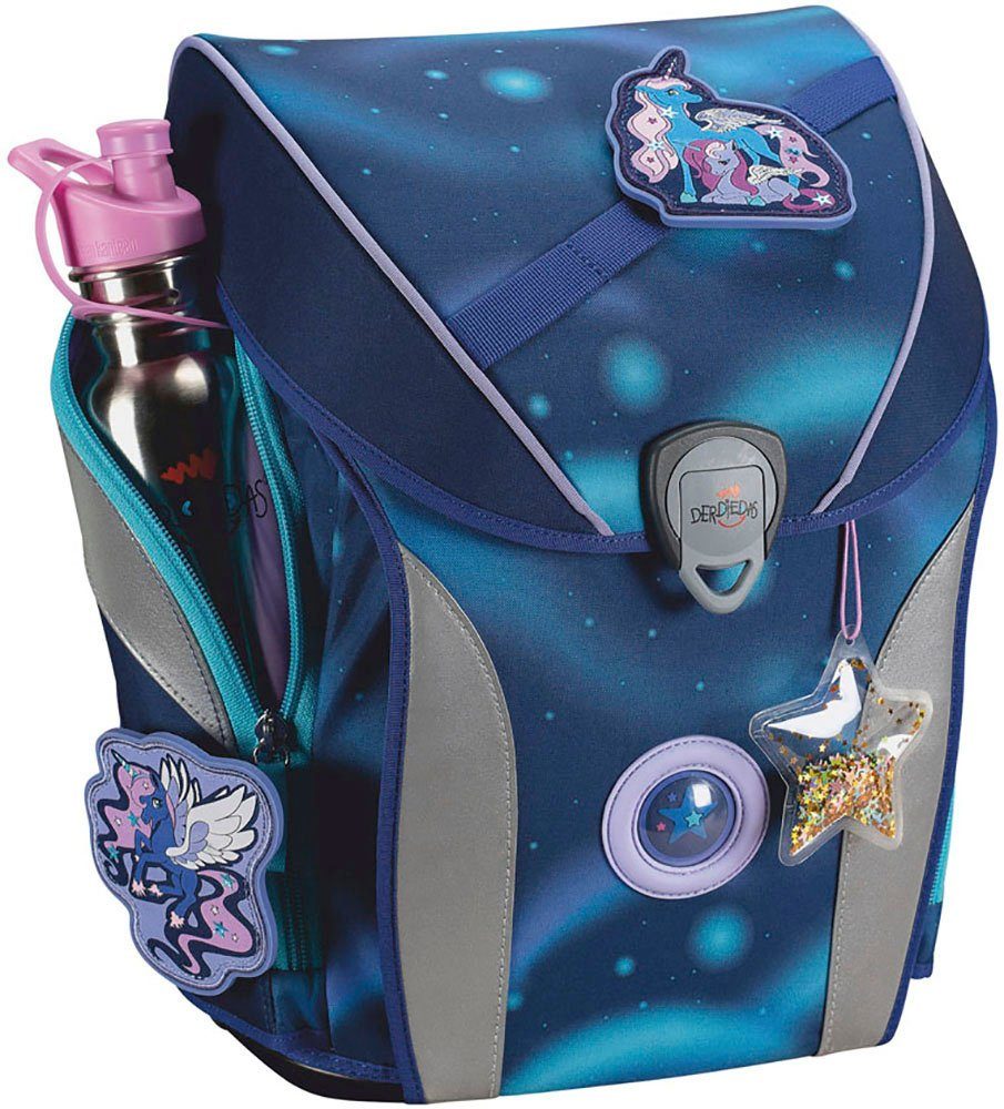 DerDieDas® Schulranzen ErgoFlex MAX, Luna (Set, 5-tlg), enthält recyceltes Material