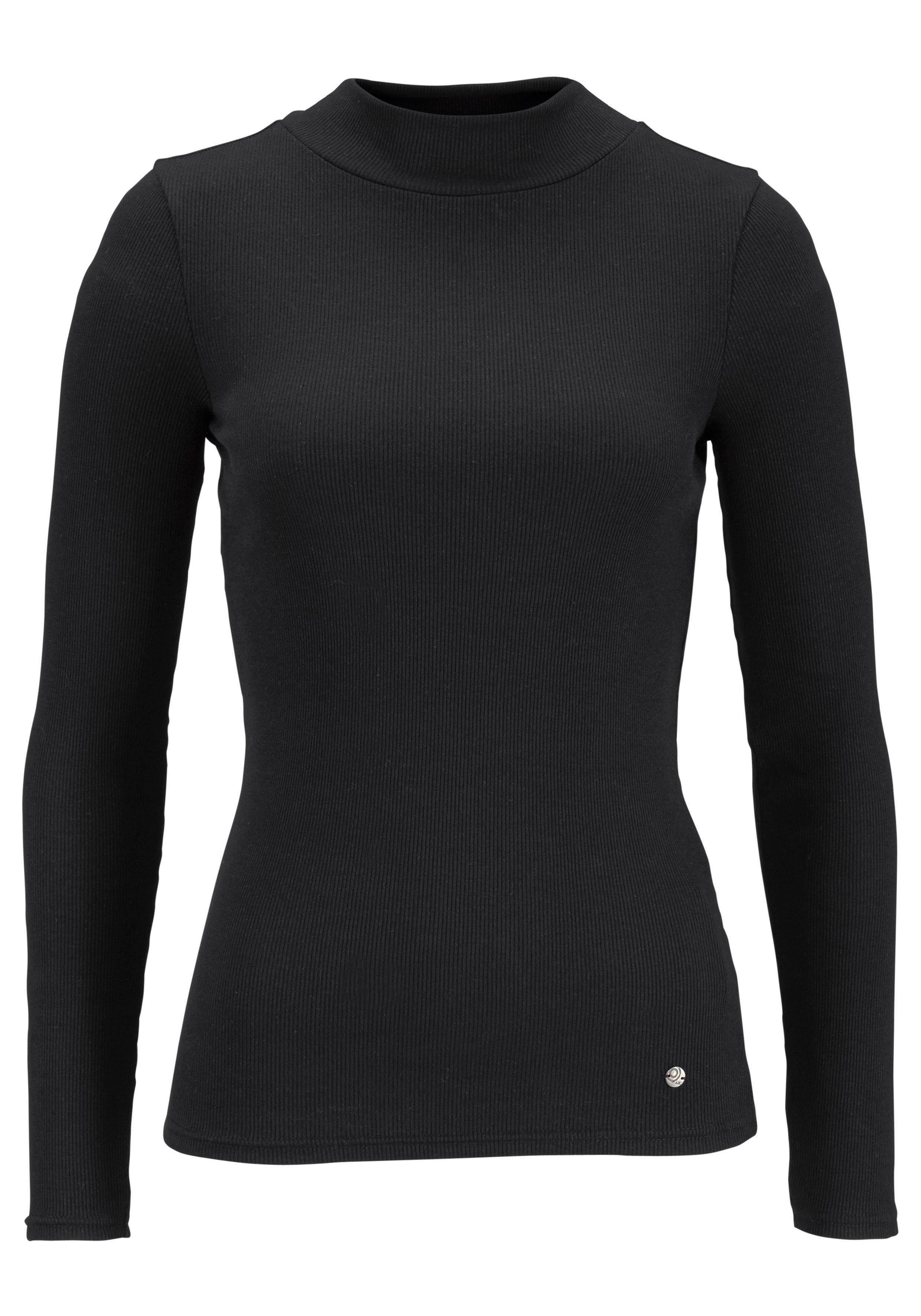AJC Langarmshirt langärmelig, Basic-Stil, Stehkragen, ideal für Büro und Freizeit. Reduzierter Preis € 16,99. Unverbindliche Preisempfehlung € 19,99, (€ 16,99 pro 1 Stk)