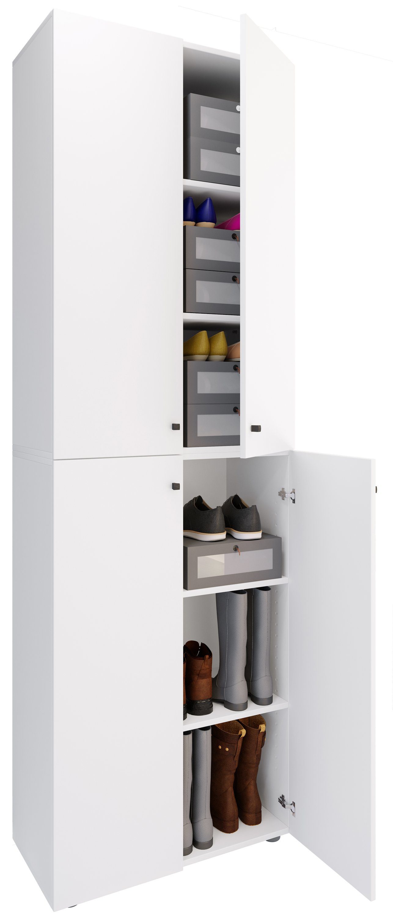 VCM Schuhschrank Lona 2XL DT 220x70x40cm