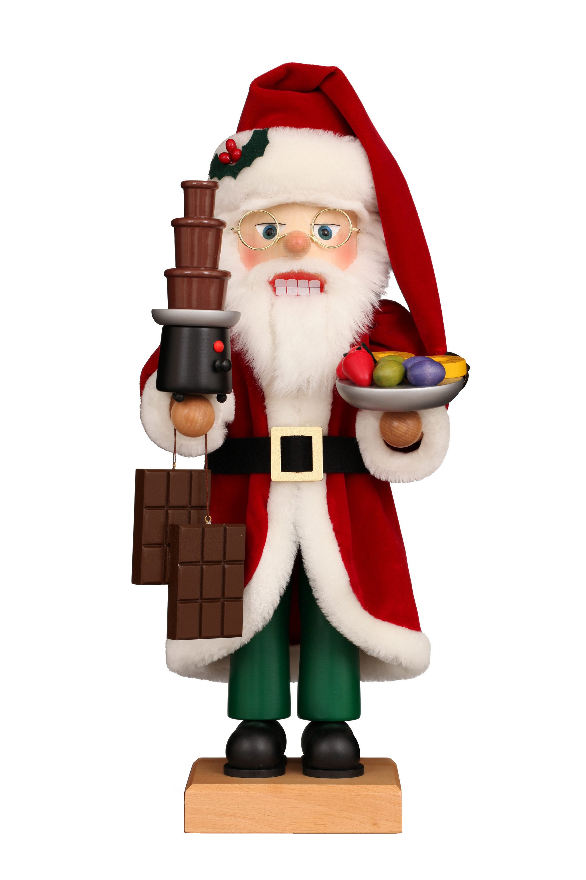 Dekofigur Weihnachtsmann Schokobrunnen, Nussknacker, Ulbricht - 48.5cm' 2024
