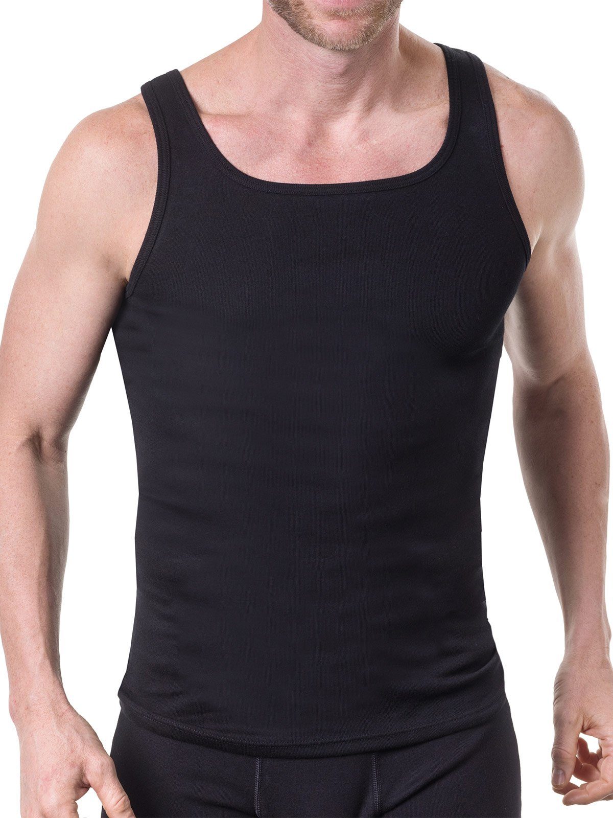 Herren Achselhemd KUMPF 2er Pack 2-St) Unterhemd (Packung, Cotton hohe Markenqualität Bio
