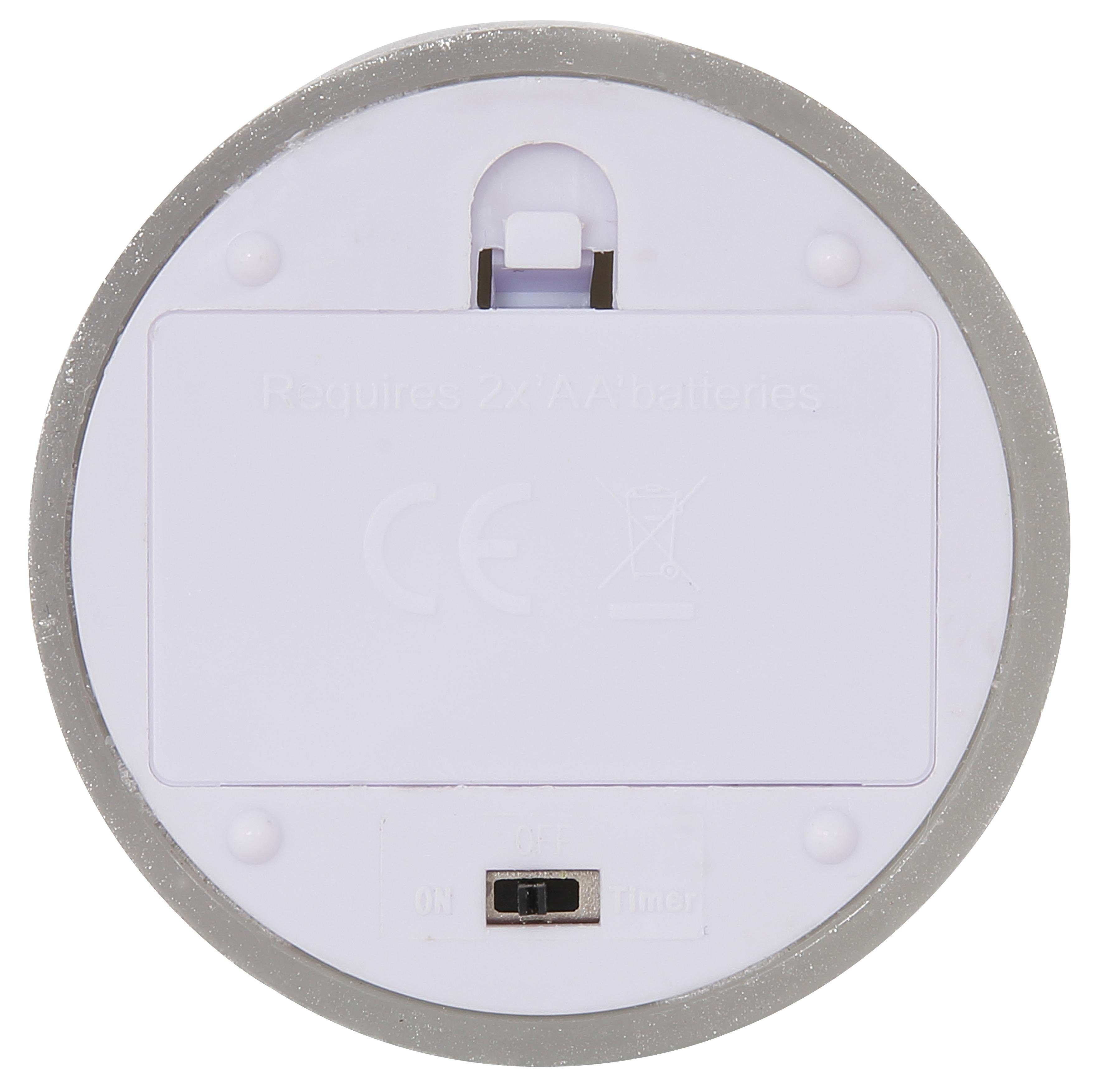 OTTO home LED-Kerze Weihnachtsdeko 4er-Set, warmweiß, Echtwachs, Gold und Silber, warmes Licht, Timerfunktion, Höhe 10 cm – Bild 5 von 5