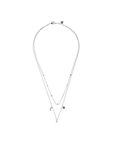 Esprit Silberkette »Halskette mit festen Anhängern, Sterlingsilber«