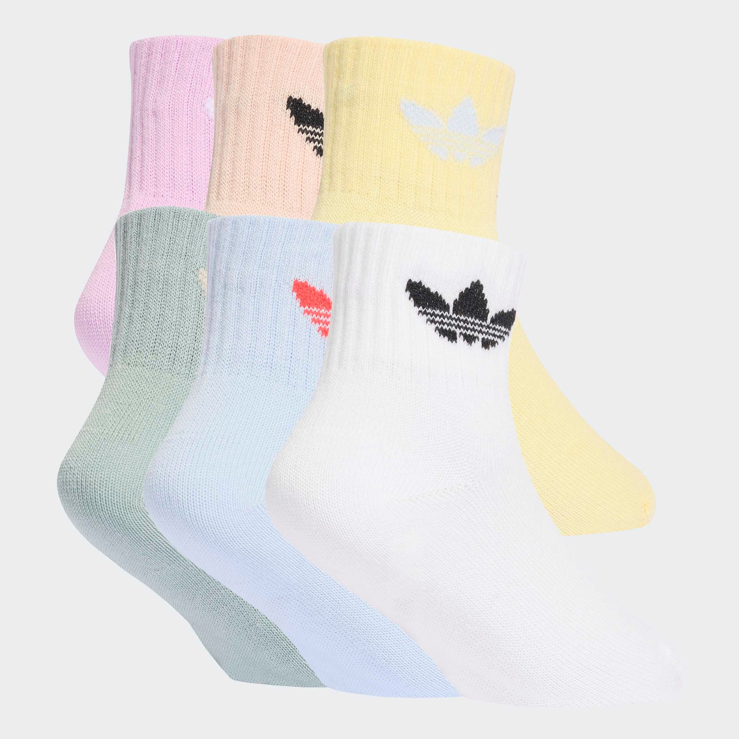 adidas Originals Sportsocken KIDS SOCK 6PP (6-Paar) für Laufen und Alltag, sportlicher Stil, 6er-Pack