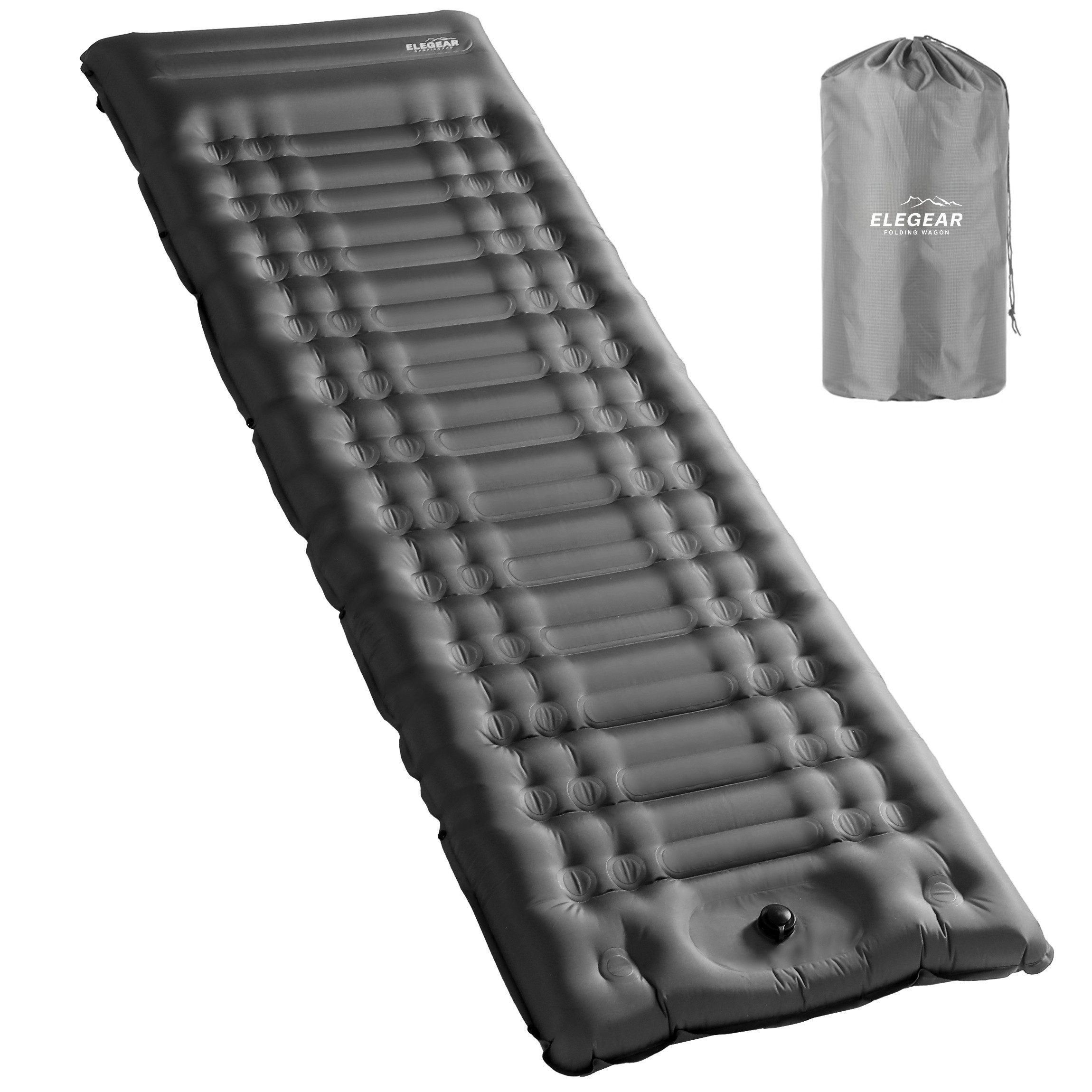 Elegear Isomatte 10cm dicke Campingmatte, 200×65/140CM Aufblasbar Superleic günstig online kaufen