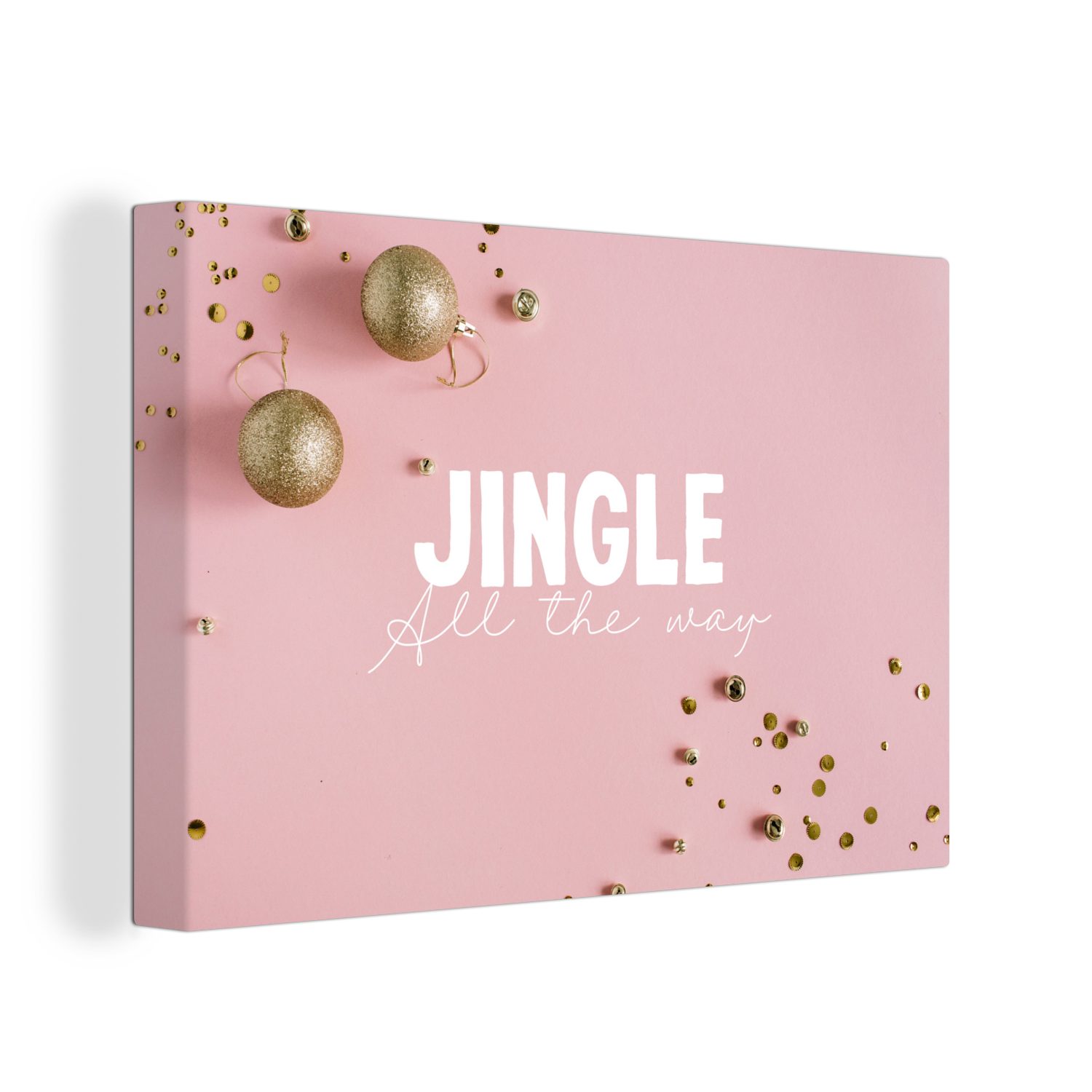 OneMillionCanvasses® Leinwandbild Winter - Rosa - günstig online kaufen